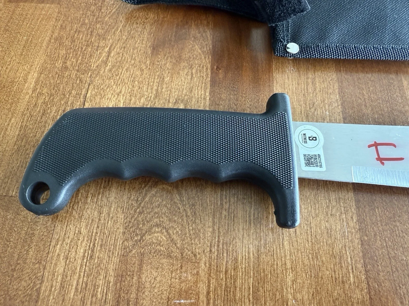 Ari Lehman — Ari Lehman Signed Inscribed (I Never Die & Jason 1) Machete Black Handle BECKETT, image 3