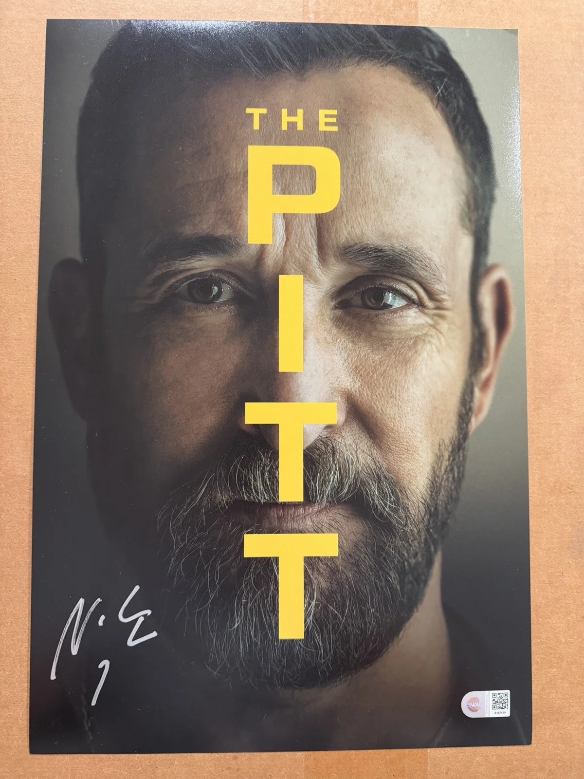 Noah Wyle Signed The Pitt HBO 12x18 Poster ER Autograph Exact Proof SWAU COA, image 2