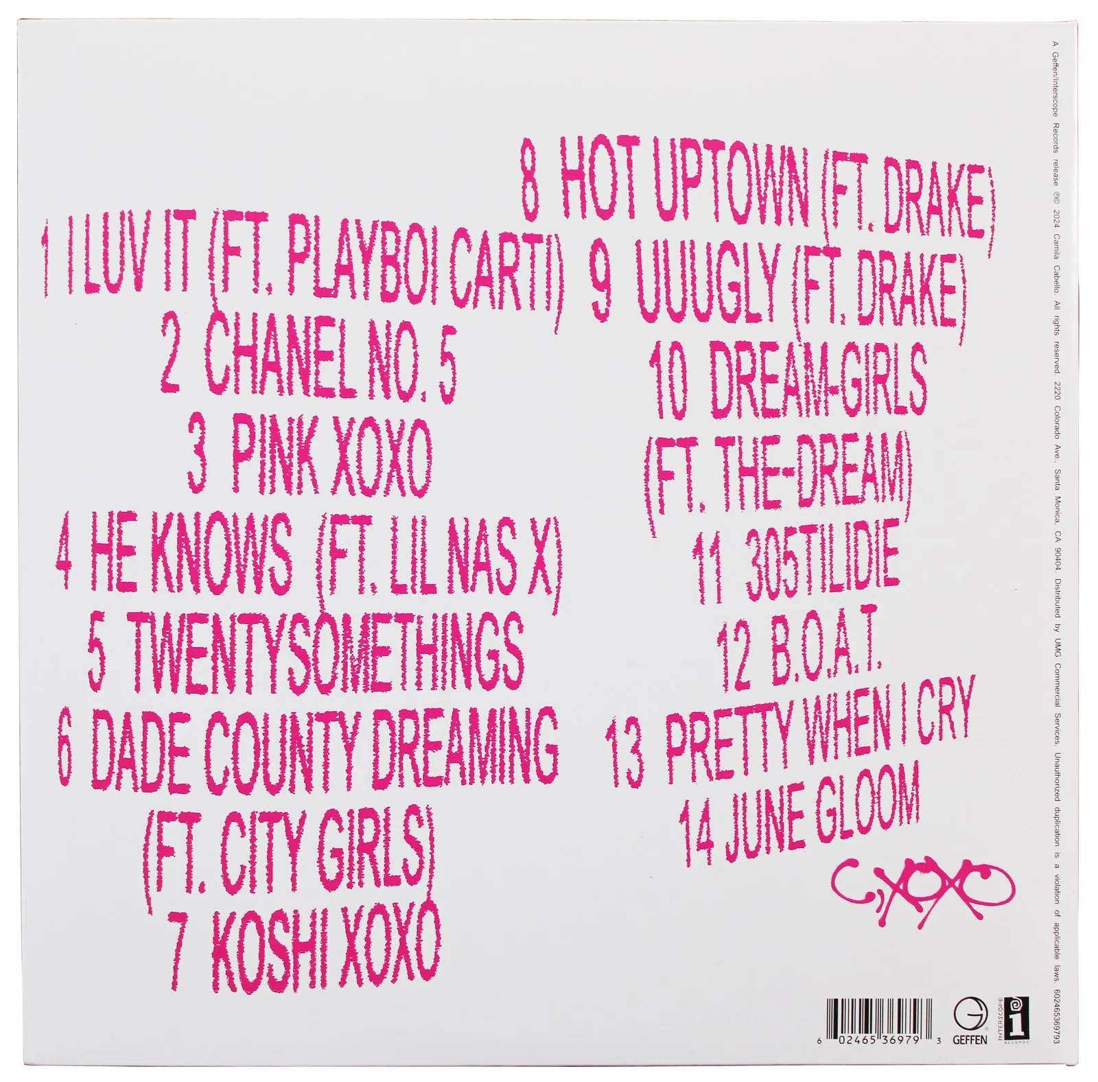 Camila Cabello — Camila Cabello Authentic Signed C, XOXO Album Flat w/ Album & Vinyl BAS #BR84214, изображение 4