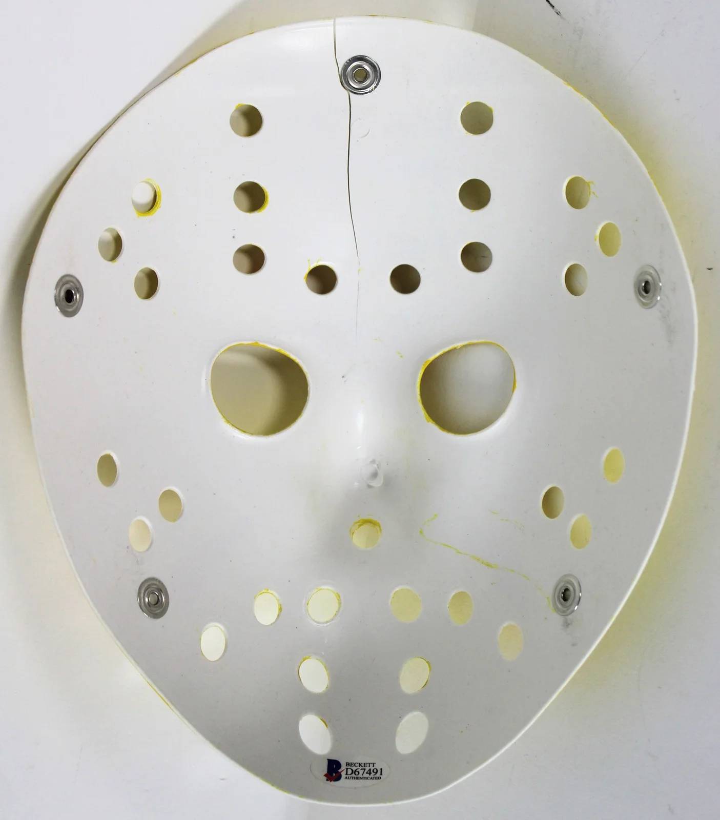 Ari Lehman — Ari Lehman Friday The 13th "Kill For Mama!" Signed Yellow Jason Mask BAS #D67491, изображение 3