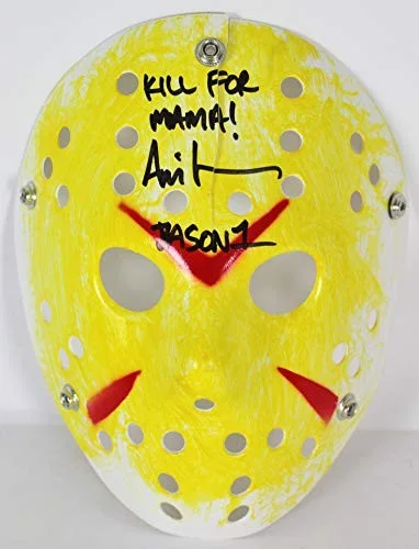 Ari Lehman — Ari Lehman Friday The 13th "Kill For Mama!" Signed Yellow Jason Mask BAS #D67491, изображение 5