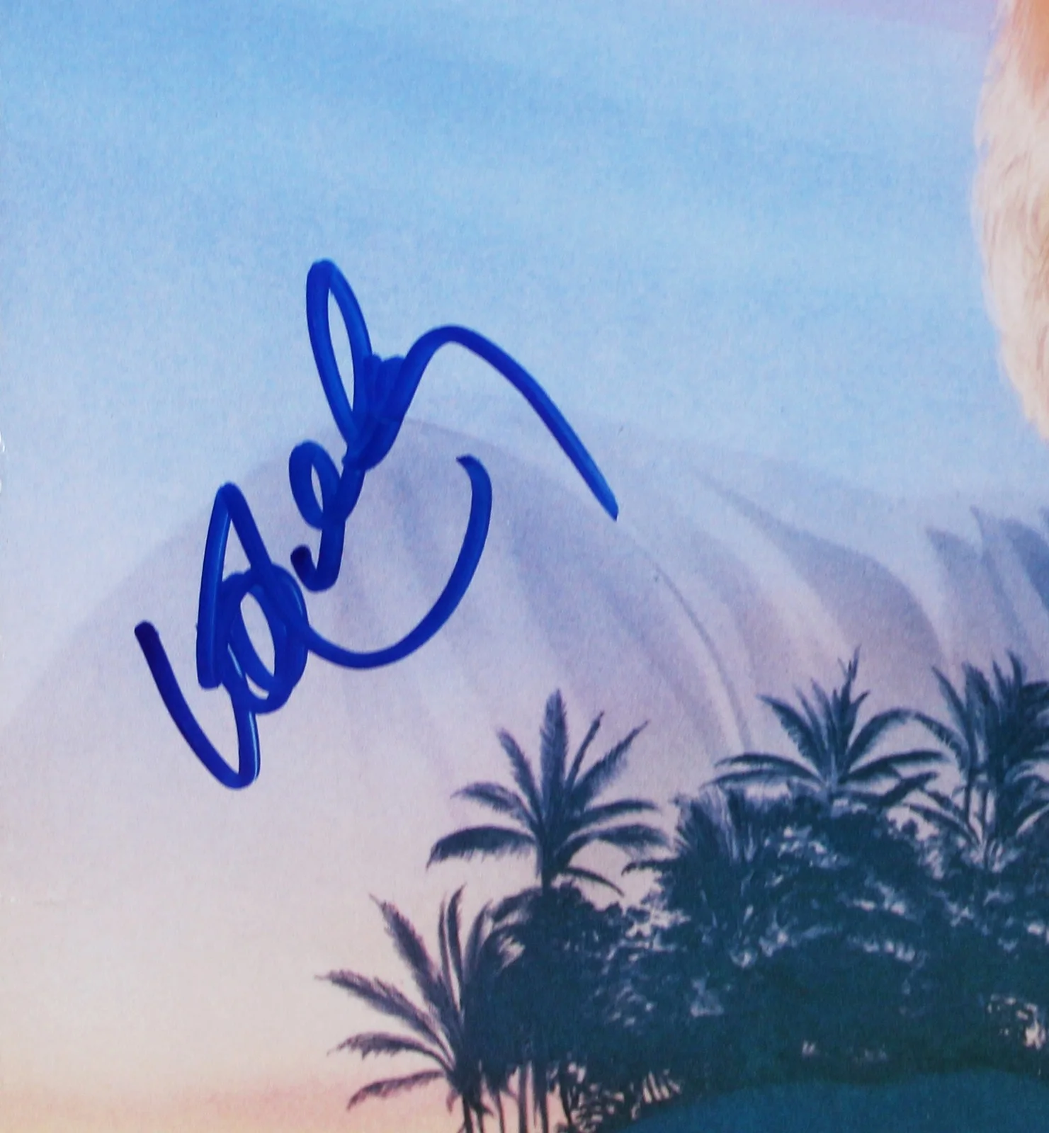 Willie Nelson — Willie Nelson Signed Island in the Sea Album Cover W/ Vinyl BAS #BR41233, изображение 3