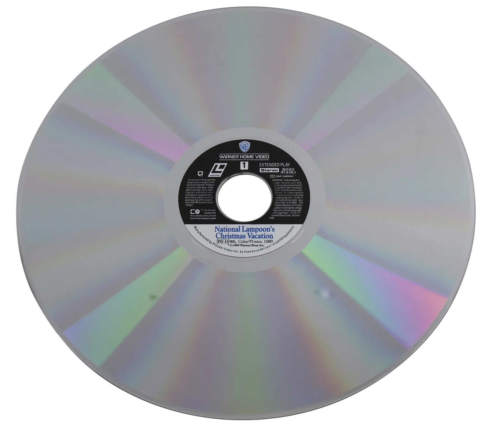 Chevy Chase — Chevy Chase Signed Christmas Vacation Laserdisc Cover W/Disk BAS Wit #WR44158, image 5