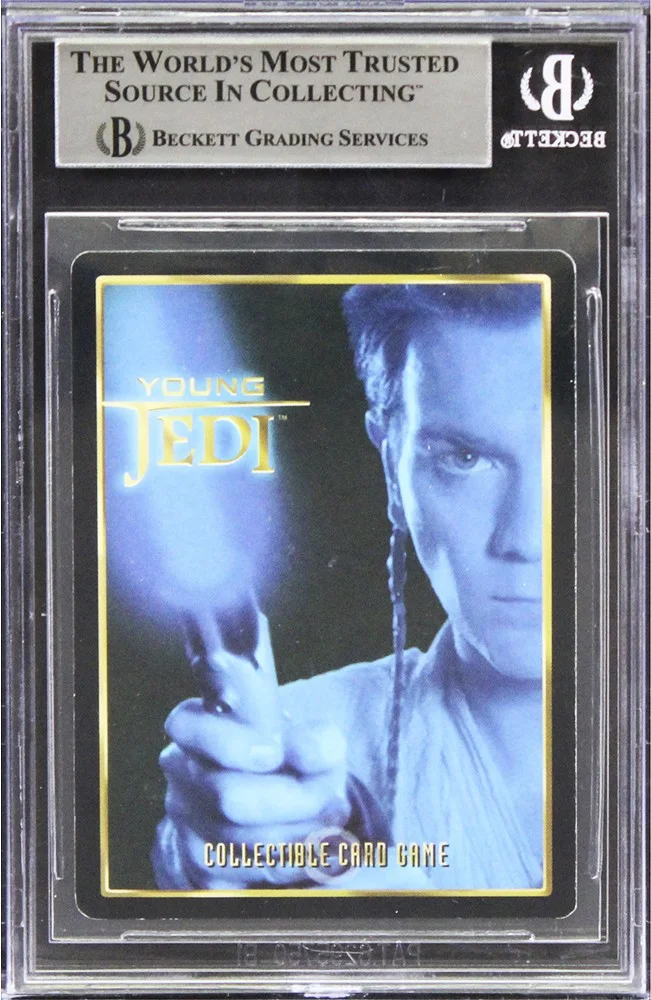 Terrance Stamp — Terrance Stamp Star Wars Signed 2000 Young Jedi Duel Of Fates #11 Card BAS Slab, изображение 2