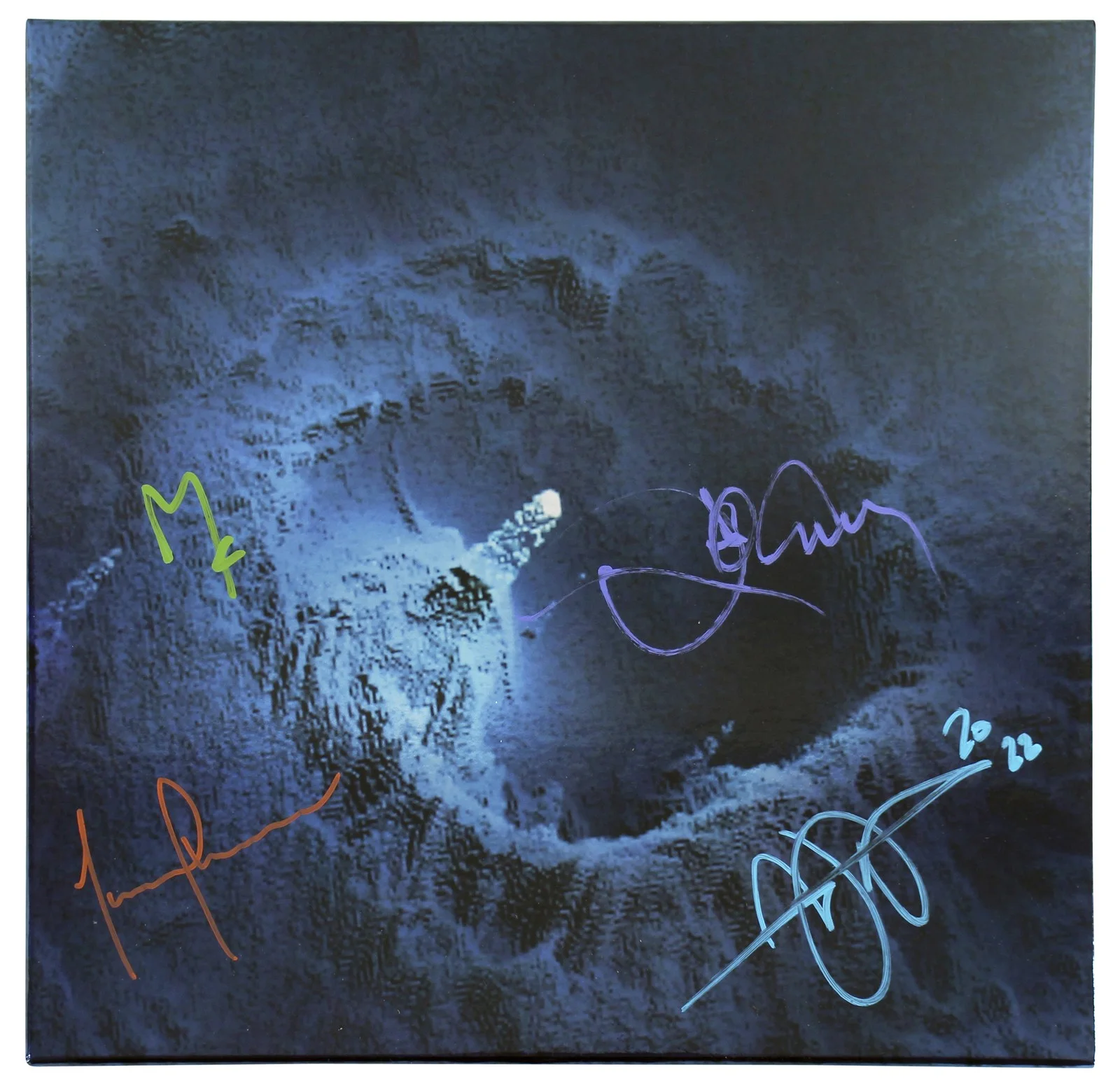 Maynard James Keenan, Adam Jones, Danny Carey & Justin Chancellor — Tool (4) Keenan, Jones, Carey & Chancellor Signed Fear Inoculum Set BAS #AB14673