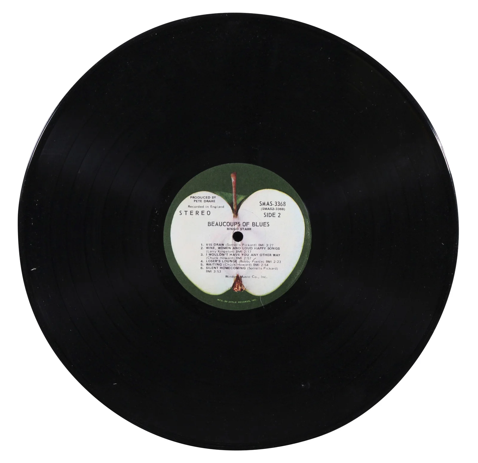Ringo Starr — Ringo Starr Signed Beaucoups of Blues Album Cover W/ Vinyl BAS #AE31478, изображение 5