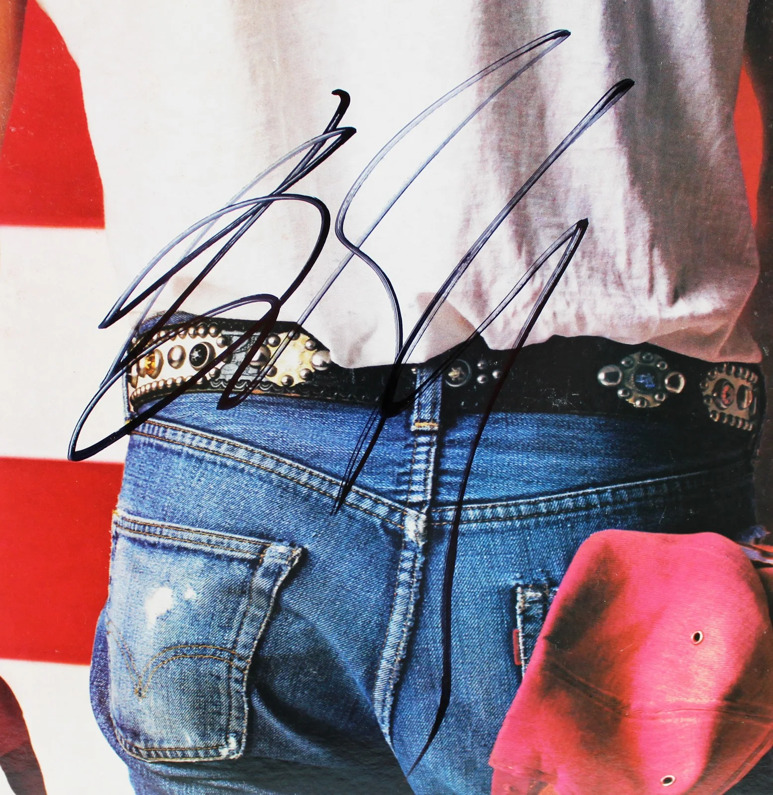 Bruce Springsteen — Bruce Springsteen Signed Born In The USA Album Cover W/ Vinyl BAS #A68010, изображение 2