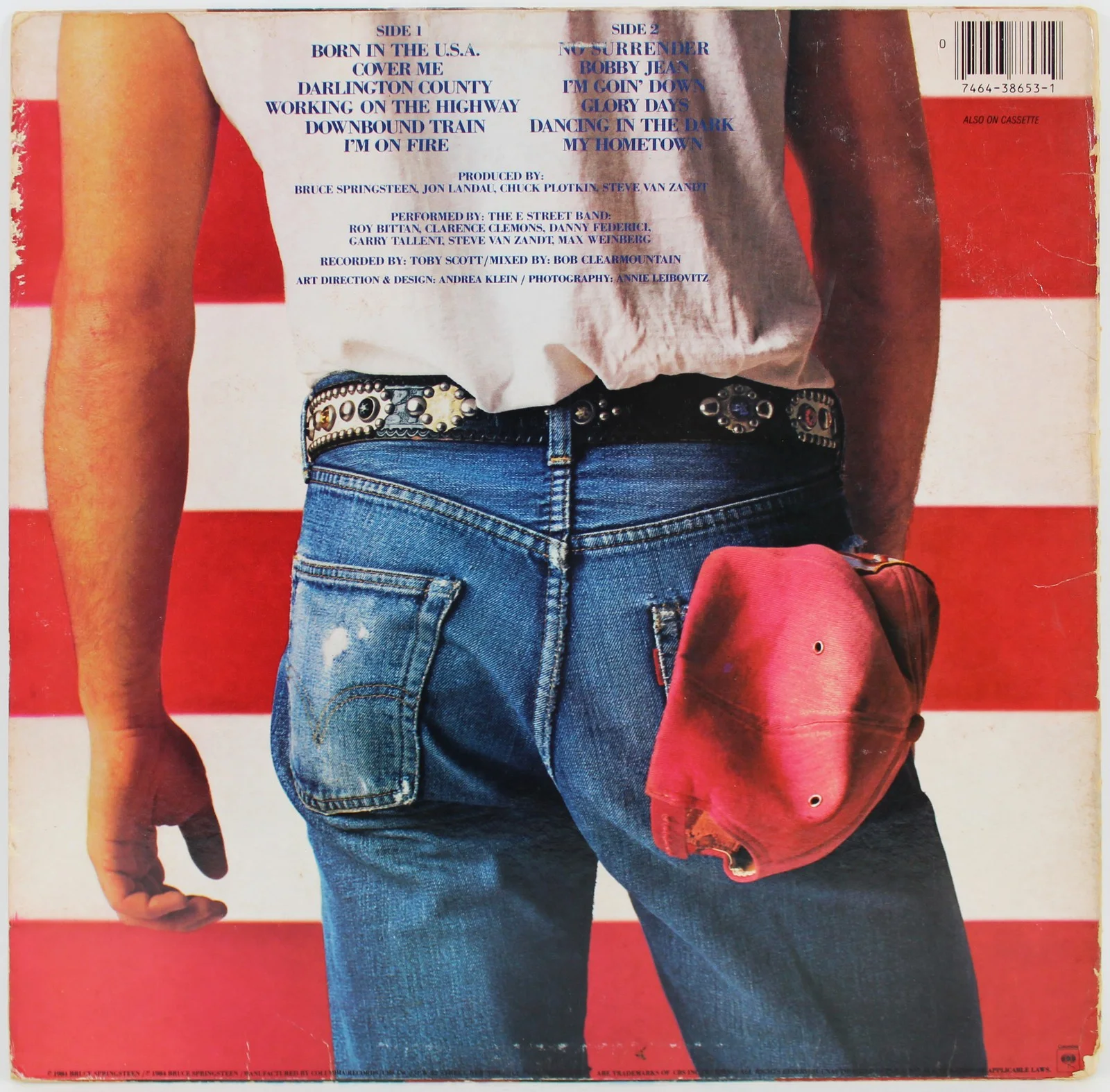 Bruce Springsteen — Bruce Springsteen Signed Born In The USA Album Cover W/ Vinyl BAS #A68010, изображение 3