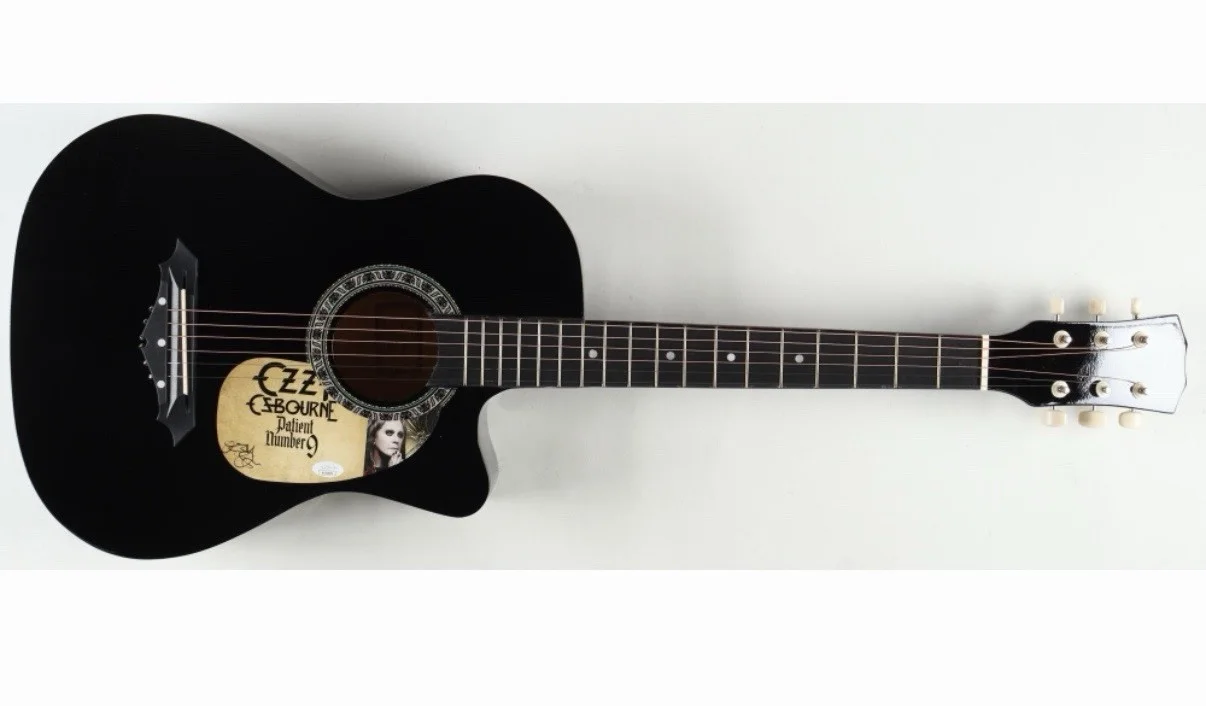 Ozzy Osbourne Signed 'Patient Number 9' Guitar JSA Authenticated Autograph, image 3