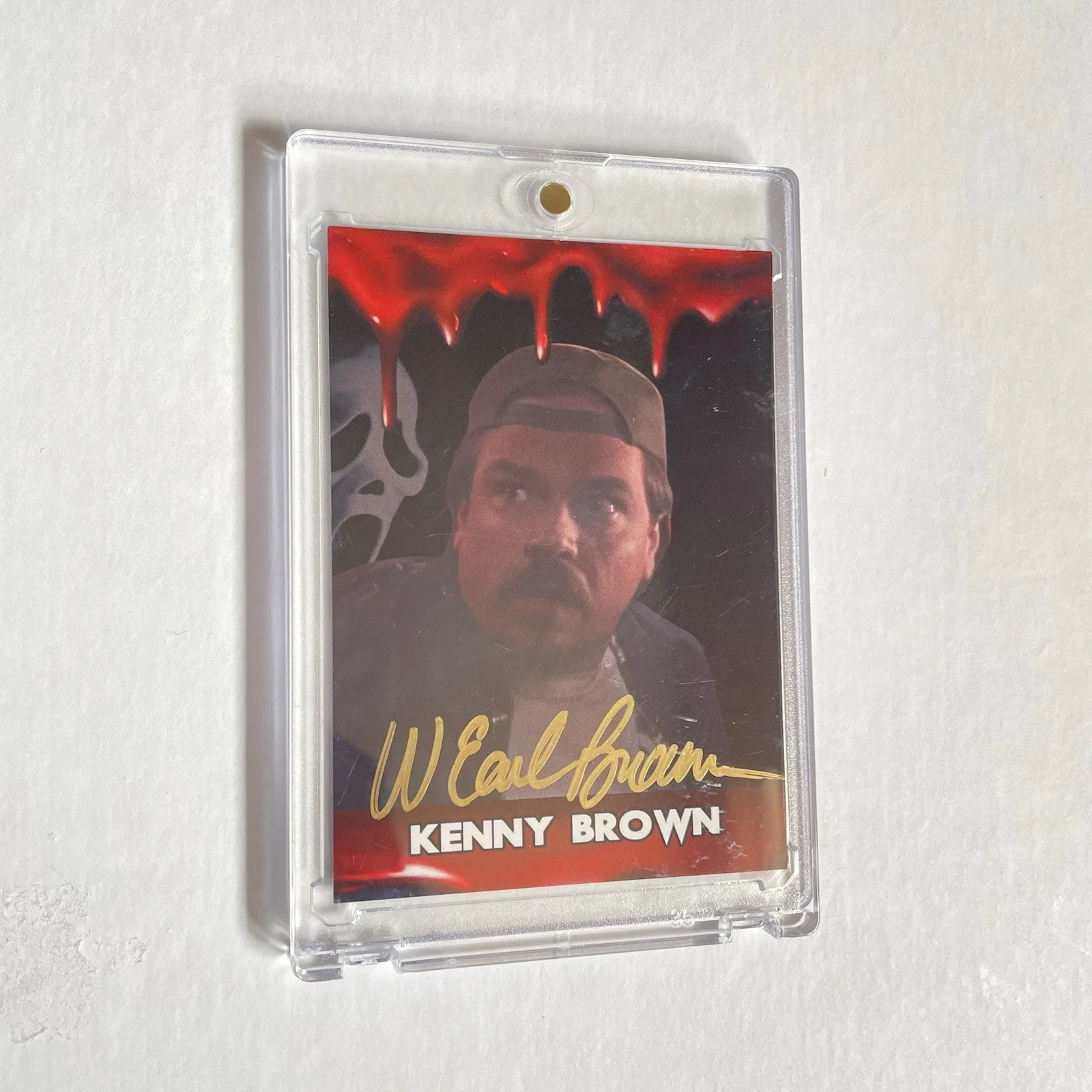 W. Earl Brown — W. Earl Brown Signed Autograph Scream Movie Trading Card Beckett COA
