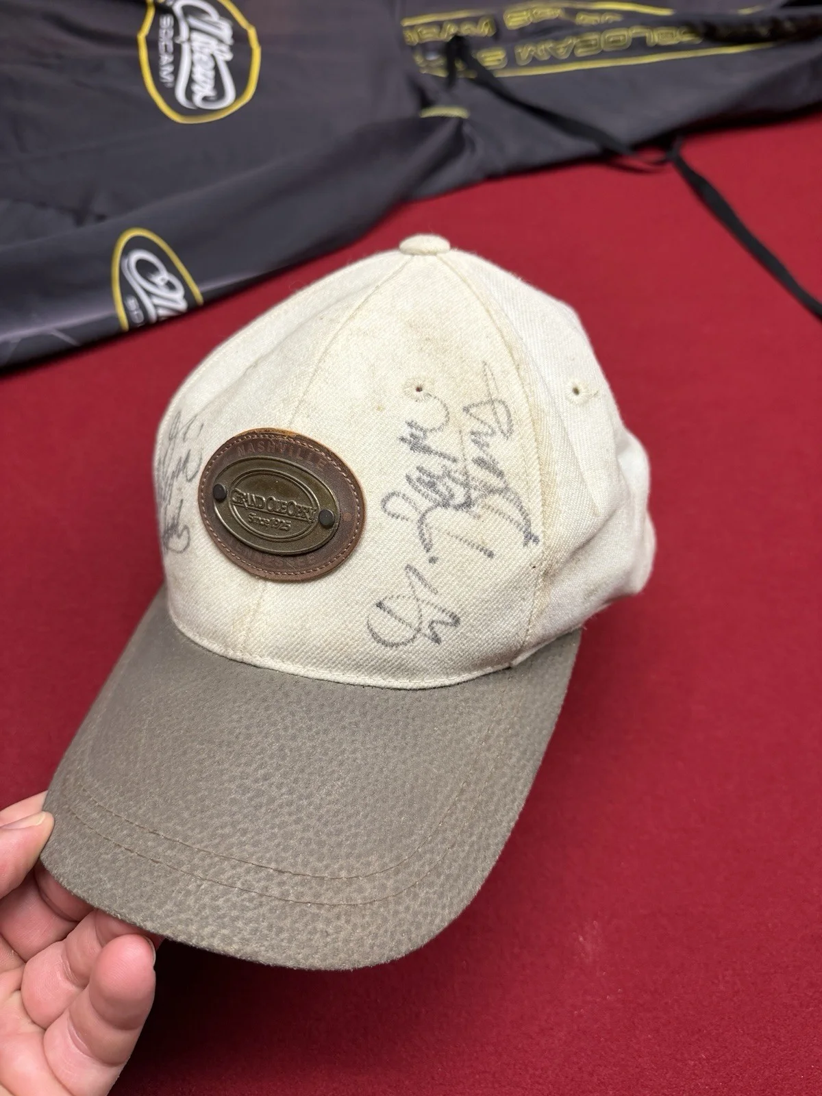 Grand Ol Opera Dr Ralph Stanley Autographed Hat Bluegrass Music Signed, image 2