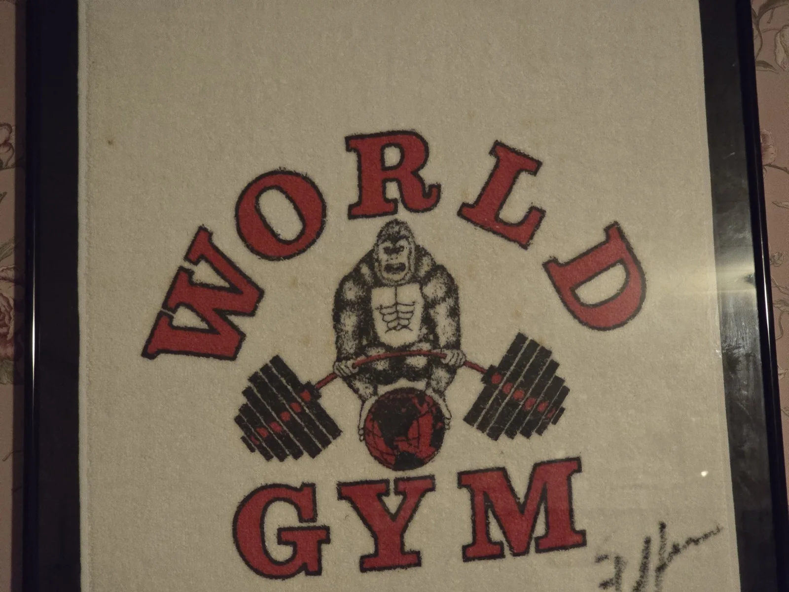 FRAMED Kris Kristofferson SIGNED World Gym Towel Country Music Outlaw Autograph, изображение 3