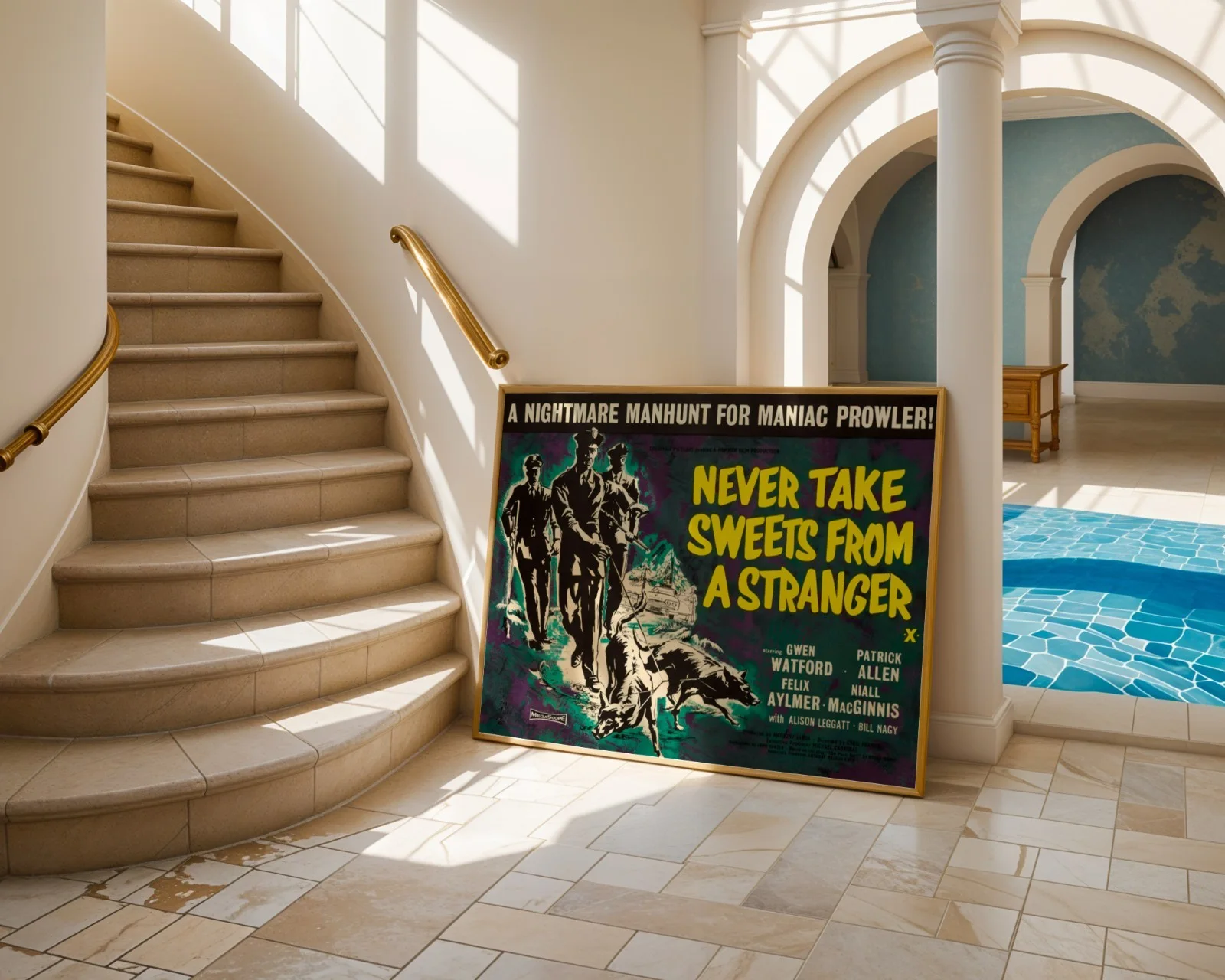 Never Take Sweets From A Stranger - 1960 Crime Restored 30" x 40" UK Quad Poster, image 4
