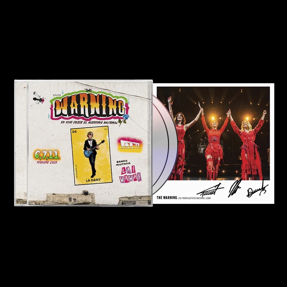 THE WARNING Band Signed Photo & 2 CD Set Dany Live From Auditorio Nacional, CDMX, изображение 4