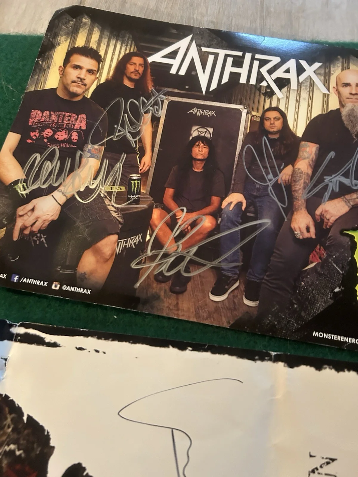 Sixx AM Anthrax Like A Storm Signed Band Monster Energy Promo Photo Lot, изображение 4