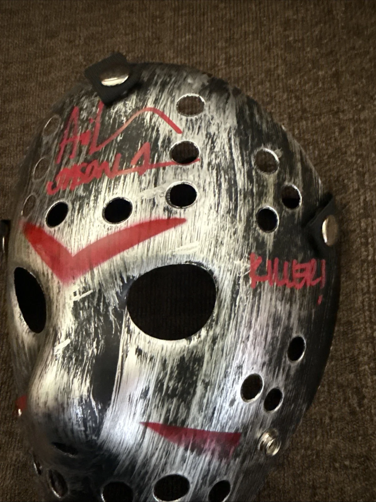 Ari Lehman — STUNNING Friday The 13th "Camp Killer & Jason 1” Ari Lehman Signed Jason Mask BA, image 3