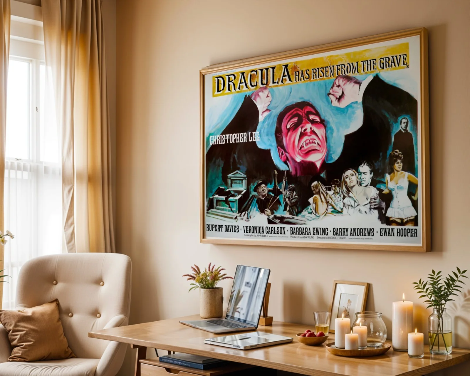 Dracula Has Risen From The Grave - Hammer Film Restored 30" x 40" UK Quad Poster, изображение 5