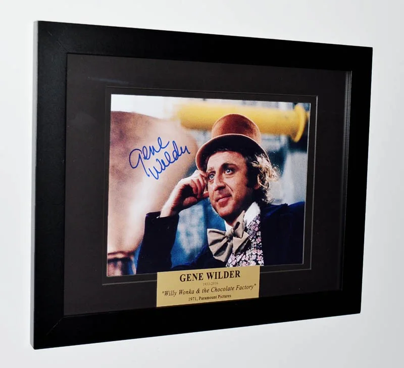GENE WILDER — WONKA Autograph GENE WILDER Signed Original Color PHOTO FRAME, DVD, UACC RD#228, изображение 2