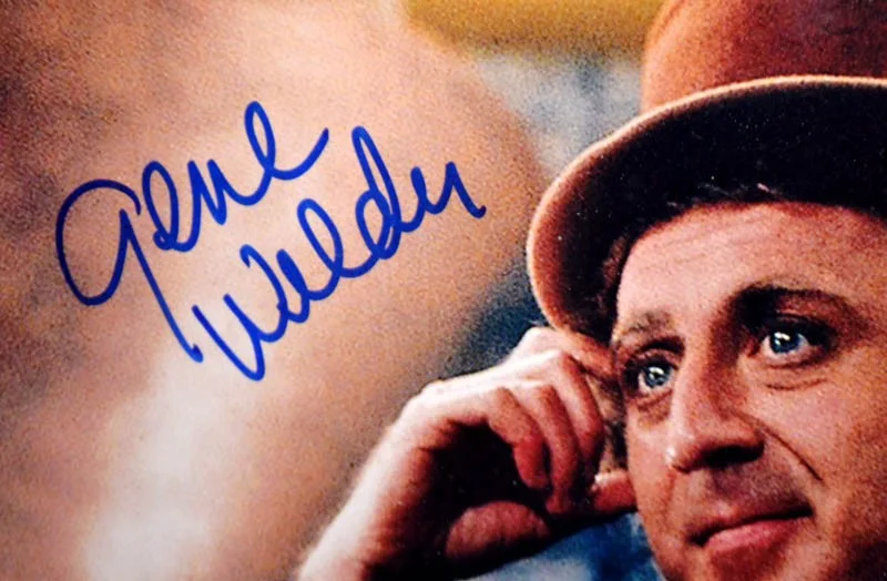 GENE WILDER — WONKA Autograph GENE WILDER Signed Original Color PHOTO FRAME, DVD, UACC RD#228, изображение 4