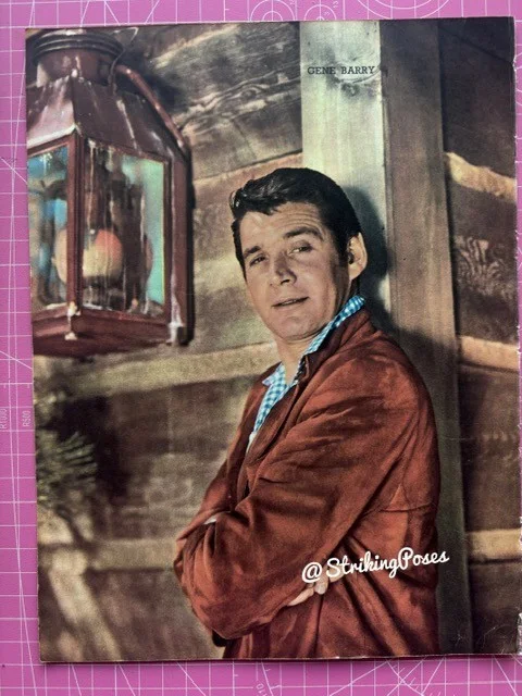 Vintage Picture GENE BARRY JEANNE CRAIN 1940s 8x10 clipping film stars 4/6, изображение 2