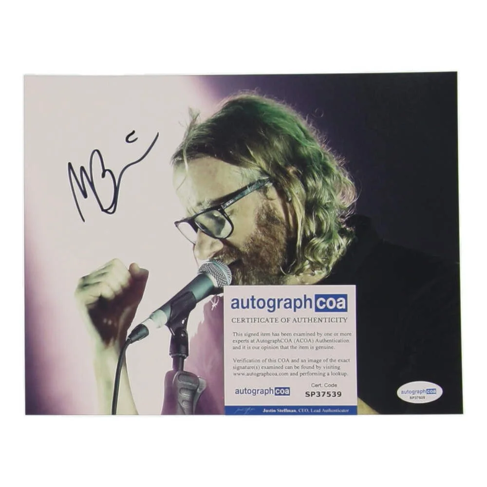 Matt Berninger — Matt Berninger Signed 8x10 Photo (ACOA) - The National, изображение 2