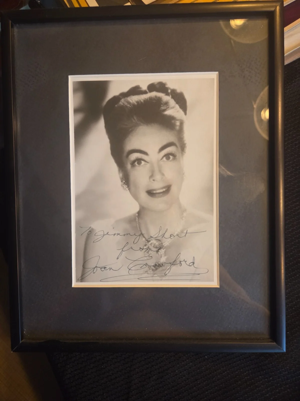 Joan Crawford — JOAN CRAWFORD autographed 5x7 picture & inscribed to Jimmy RARE Signed, изображение 3
