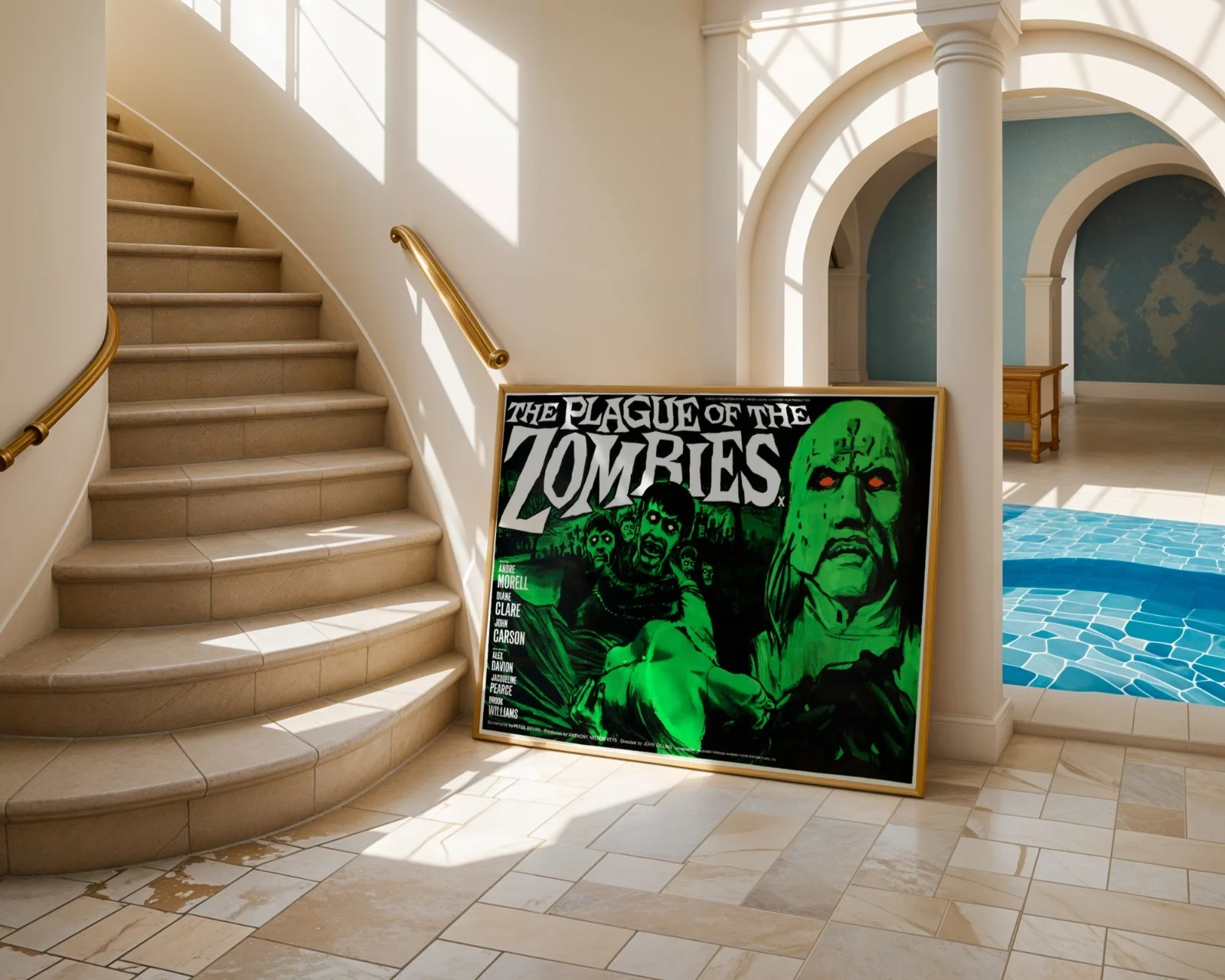 Plague Of The Zombies - 1966 Hammer Horror Restored 30" x 40" UK Quad Poster, изображение 4