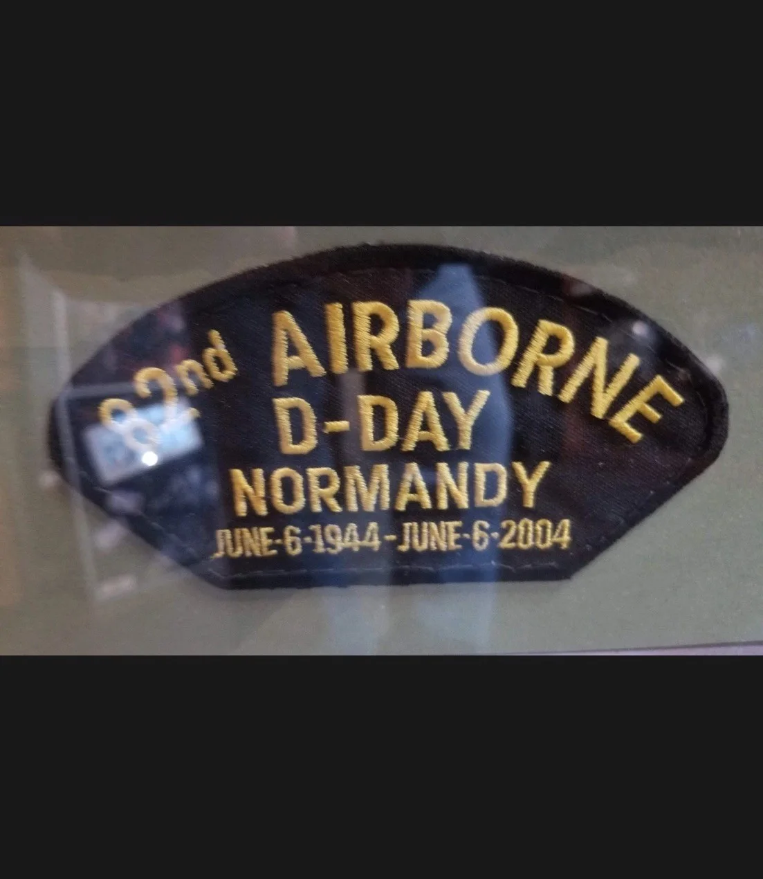 "Saving Private Ryan" Cast Autographed framed piece that includes D-Day patches, image 2