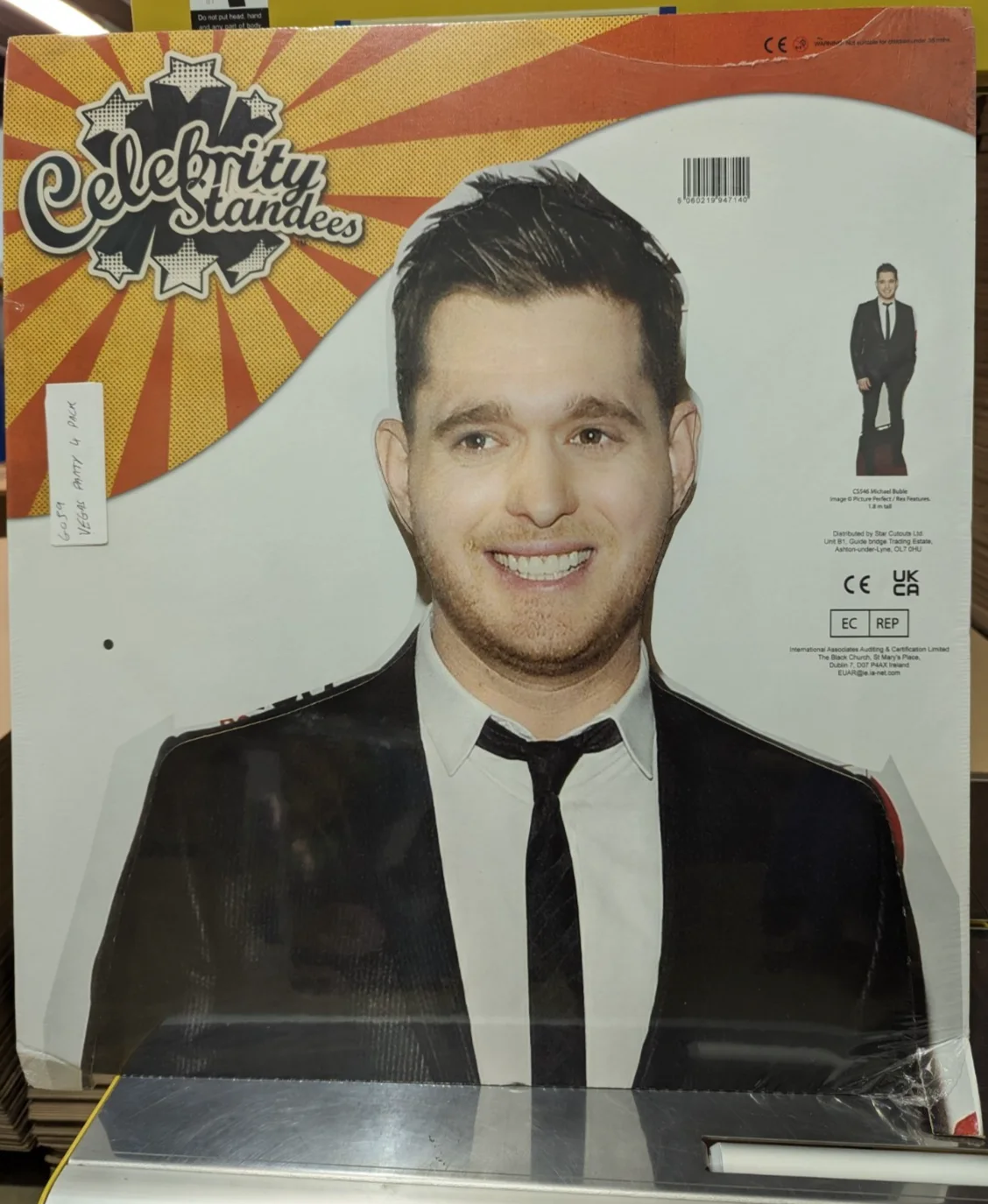 The Las Vegas Party Collection of 4 Cardboard Cutouts / Standees *Damaged*, изображение 2