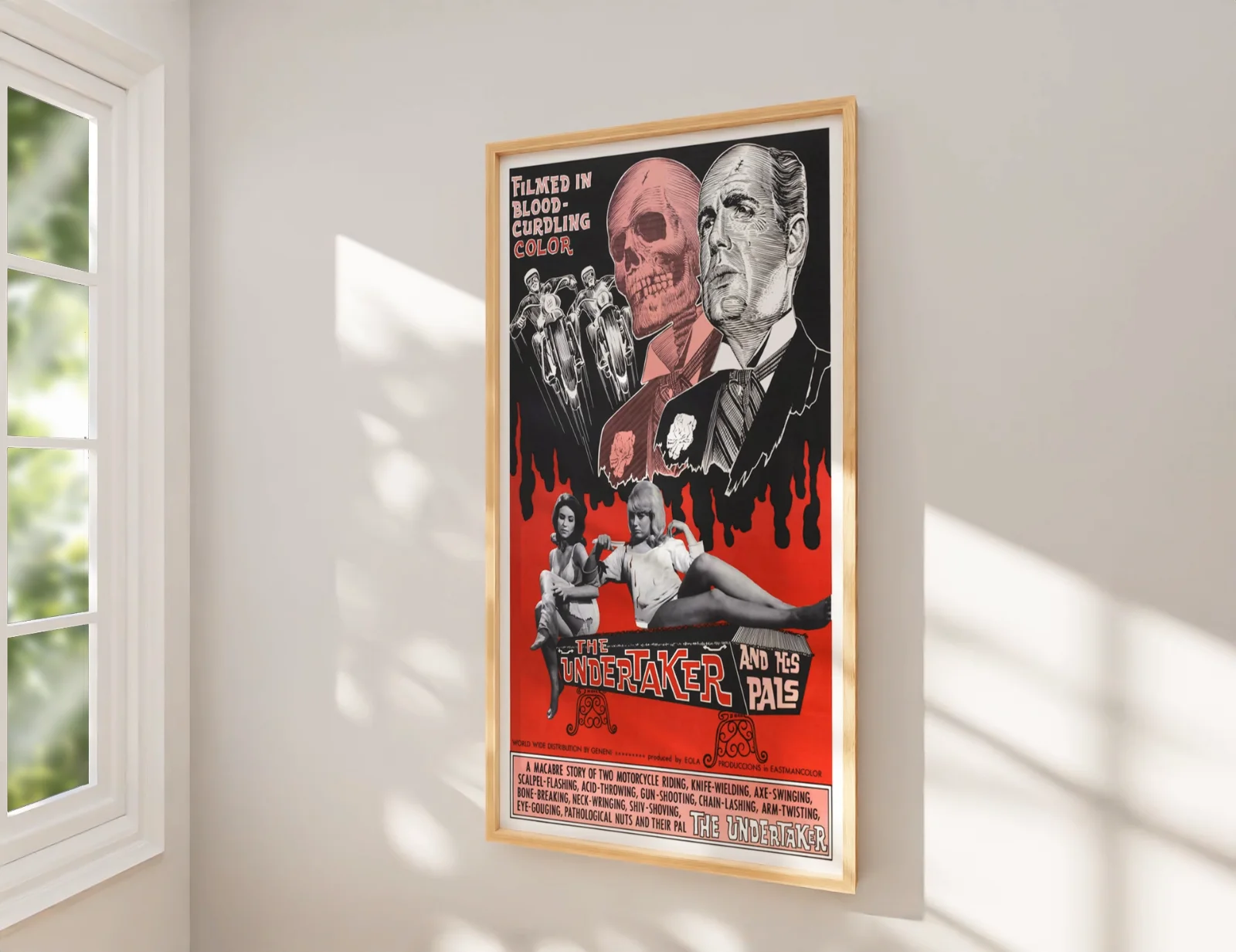 The Undertaker and His Pals - 1966 Horror Restored 27.2" x 41" US One Sheet, изображение 2