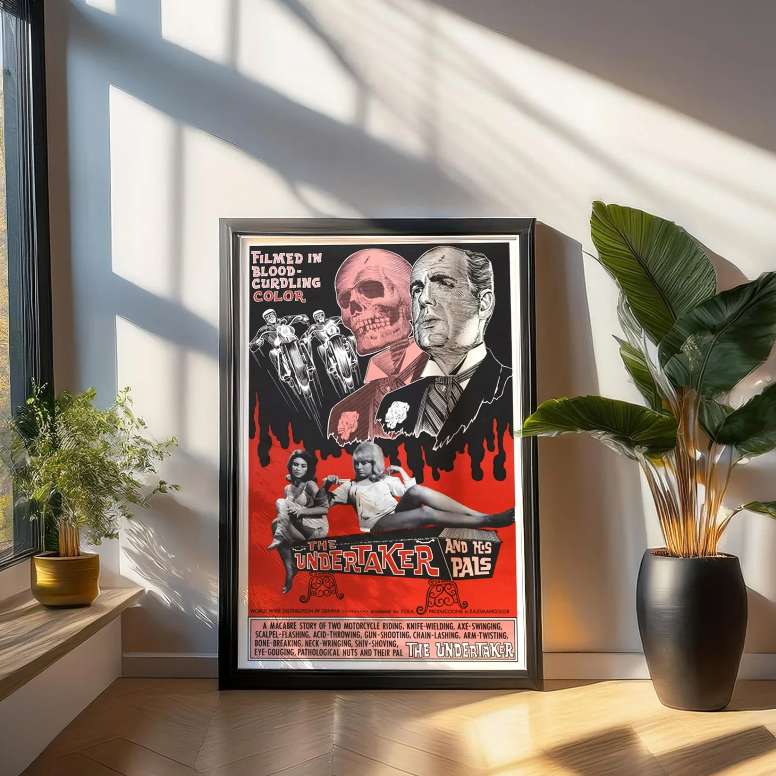 The Undertaker and His Pals - 1966 Horror Restored 27.2" x 41" US One Sheet, изображение 3
