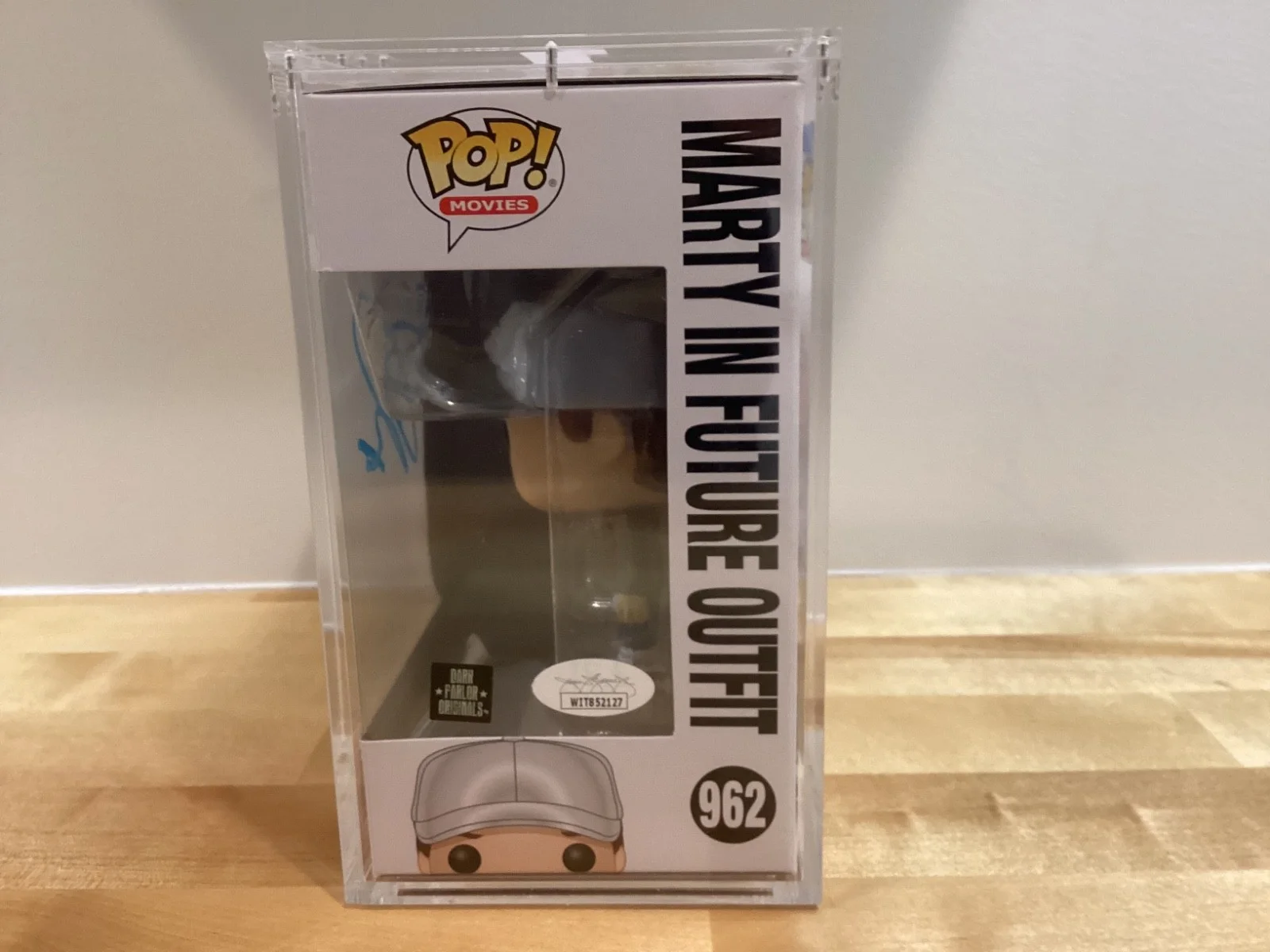 Michael J Fox Signed Back to the Future Marty McFly Funko Pop 962 JSA COA, image 2