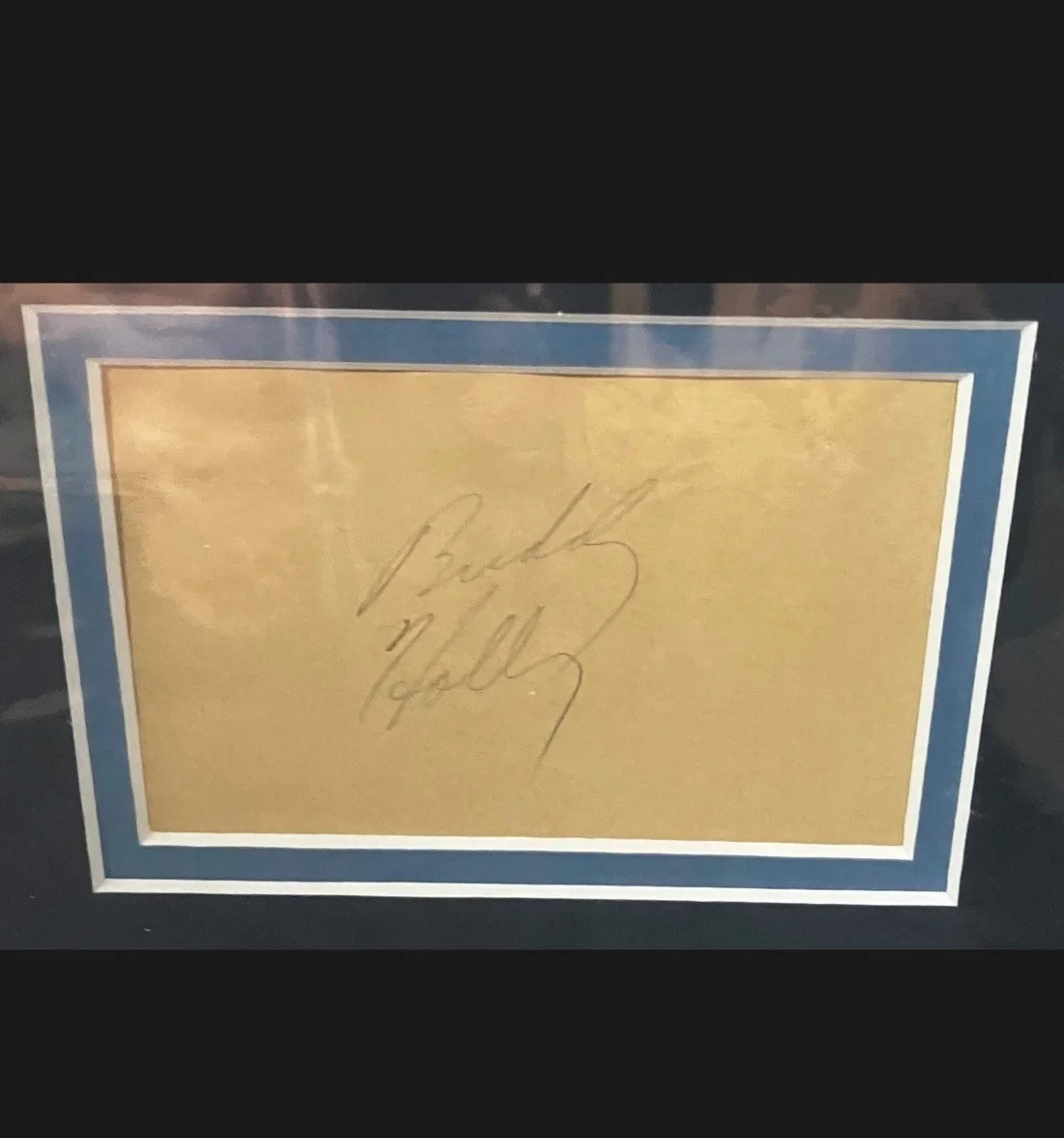 Buddy Holly Signed Framed Cut With Photo and Record, image 3