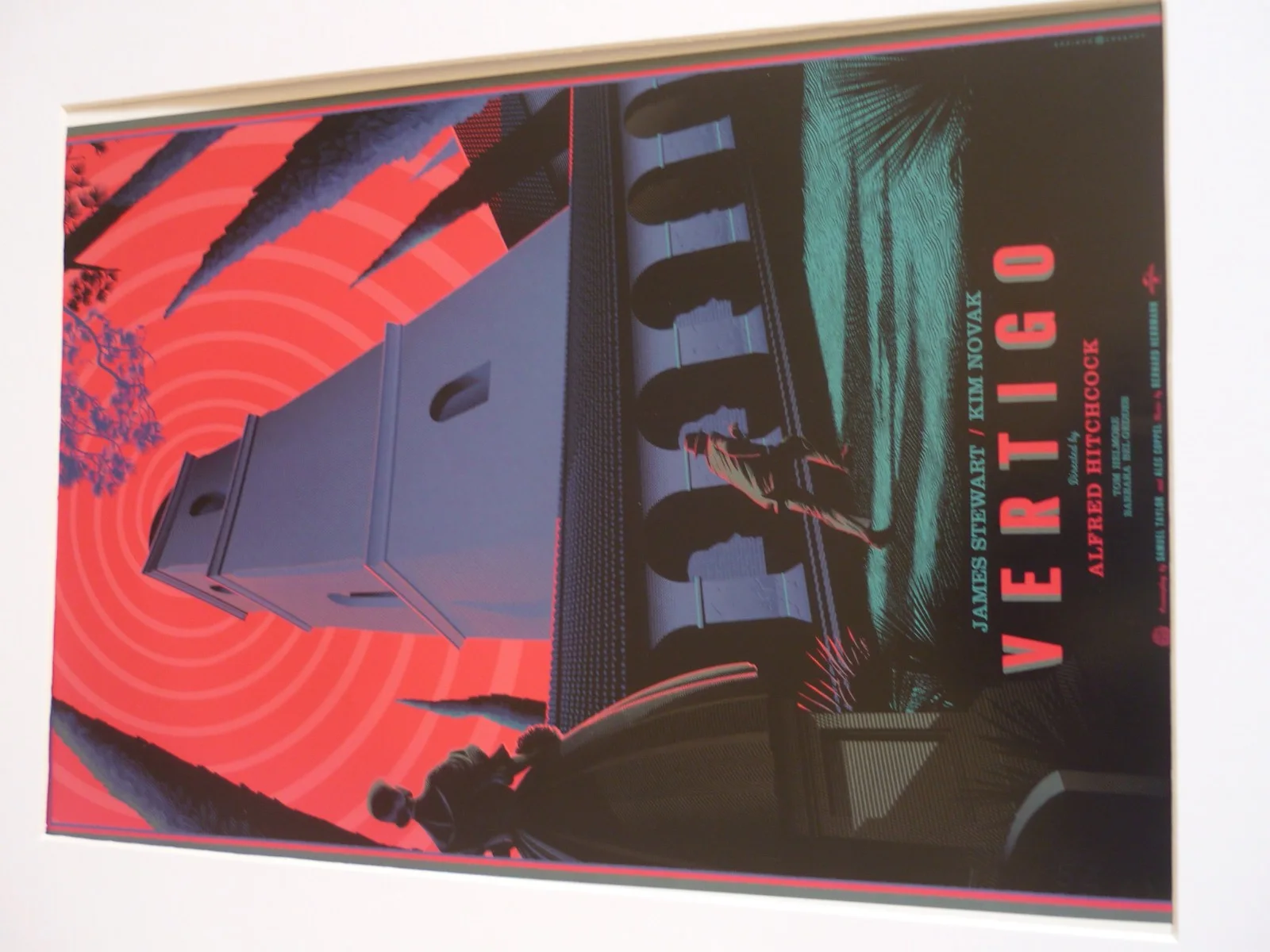 14x11 mounted Film poster set alfred hitchcock x2 vertigo north by northwest, изображение 2