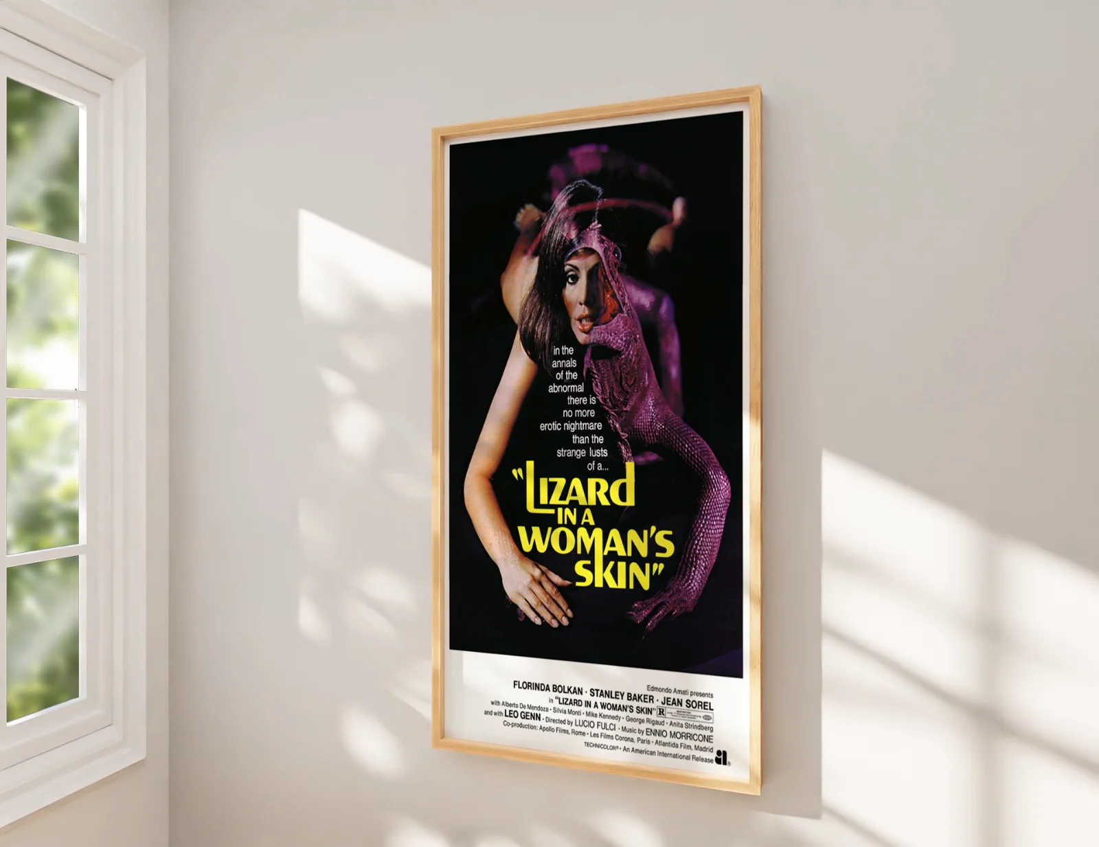 A Lizard In A Woman's Skin 1971 Giallo Horror Restored 27.2" x 41" US One Sheet, изображение 2