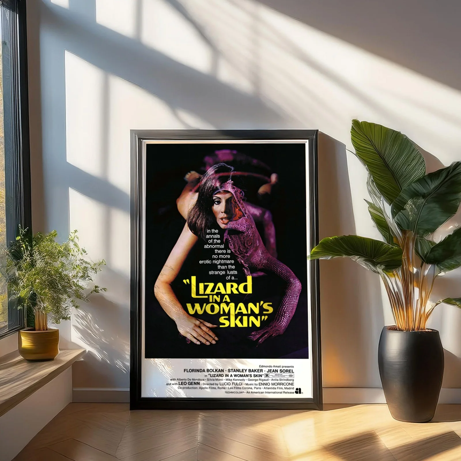 A Lizard In A Woman's Skin 1971 Giallo Horror Restored 27.2" x 41" US One Sheet, изображение 3
