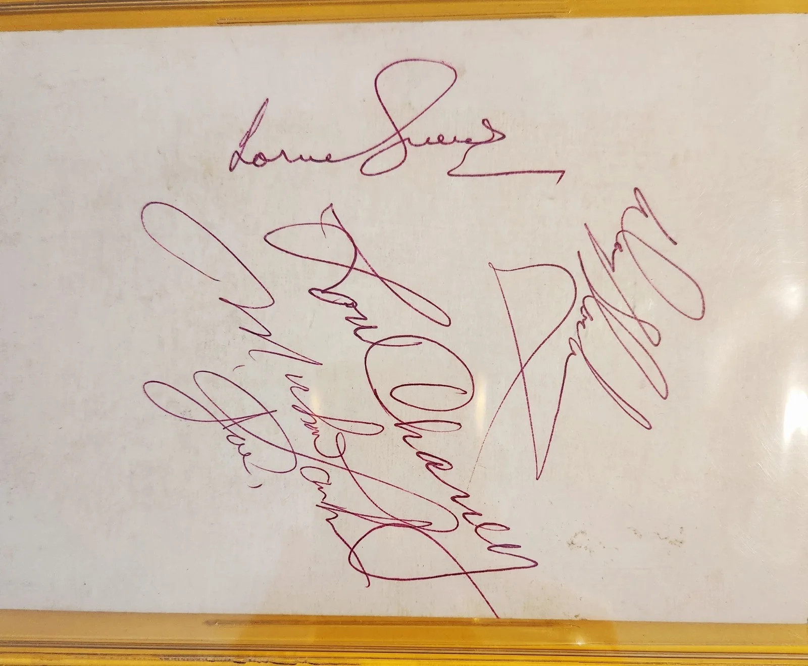 Michael Landon, Dan Blocker, Lorne Greene — BONANZA WESTERN TV SHOW GREENE BLOCKER LANDON CAST SIGNED BECKETT AUTHENTIC, image 5