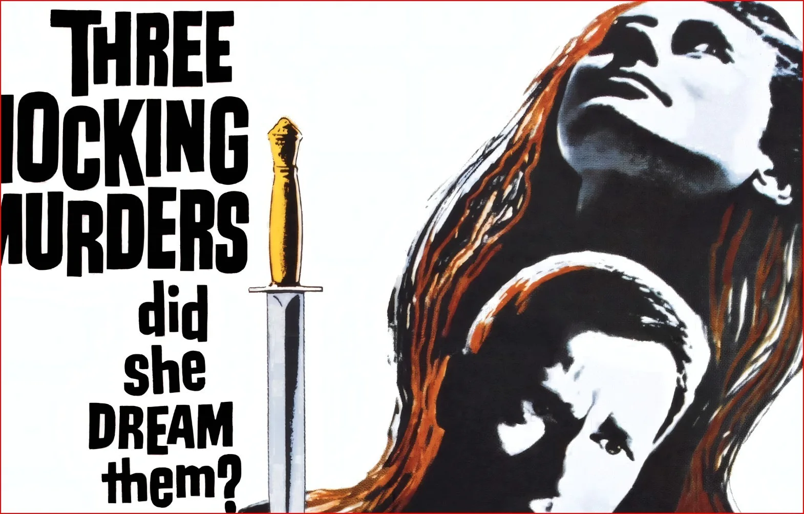 Nightmare 1964 - Psychological Hammer Horror Restored 27.2" x 41" US One Sheet, изображение 4