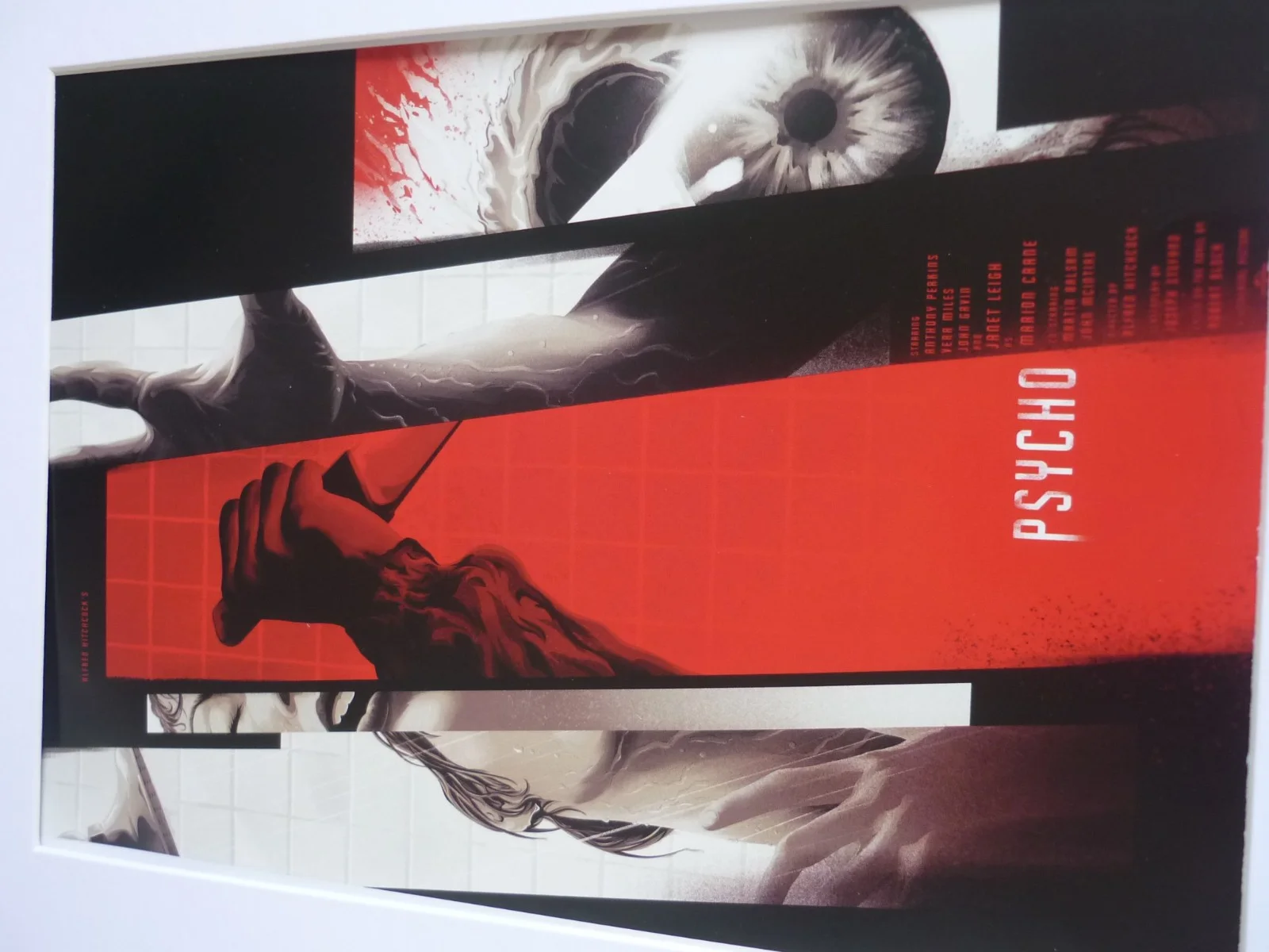 14x11 mounted Film poster set alfred hitchcock x2 rear window psycho variant, изображение 3