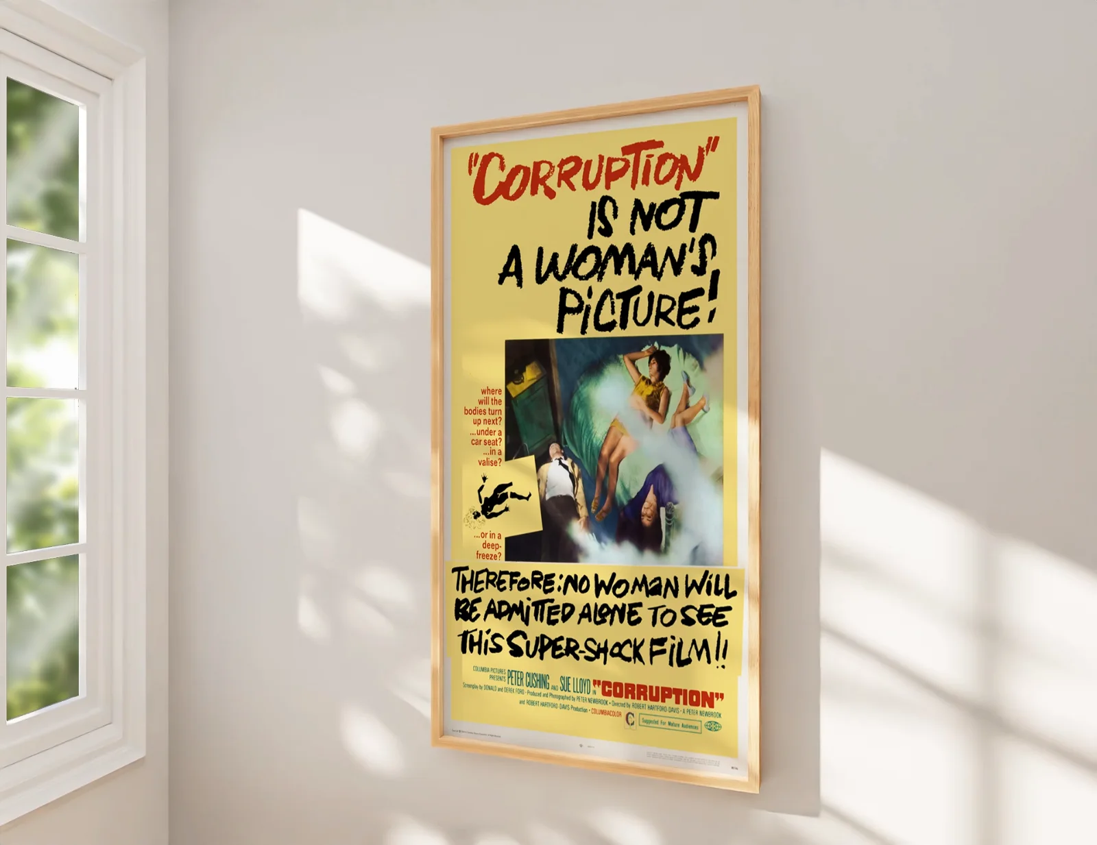 Corruption - 1968 Exploitation Horror Film Restored 27.2" x 41" US One Sheet, изображение 2