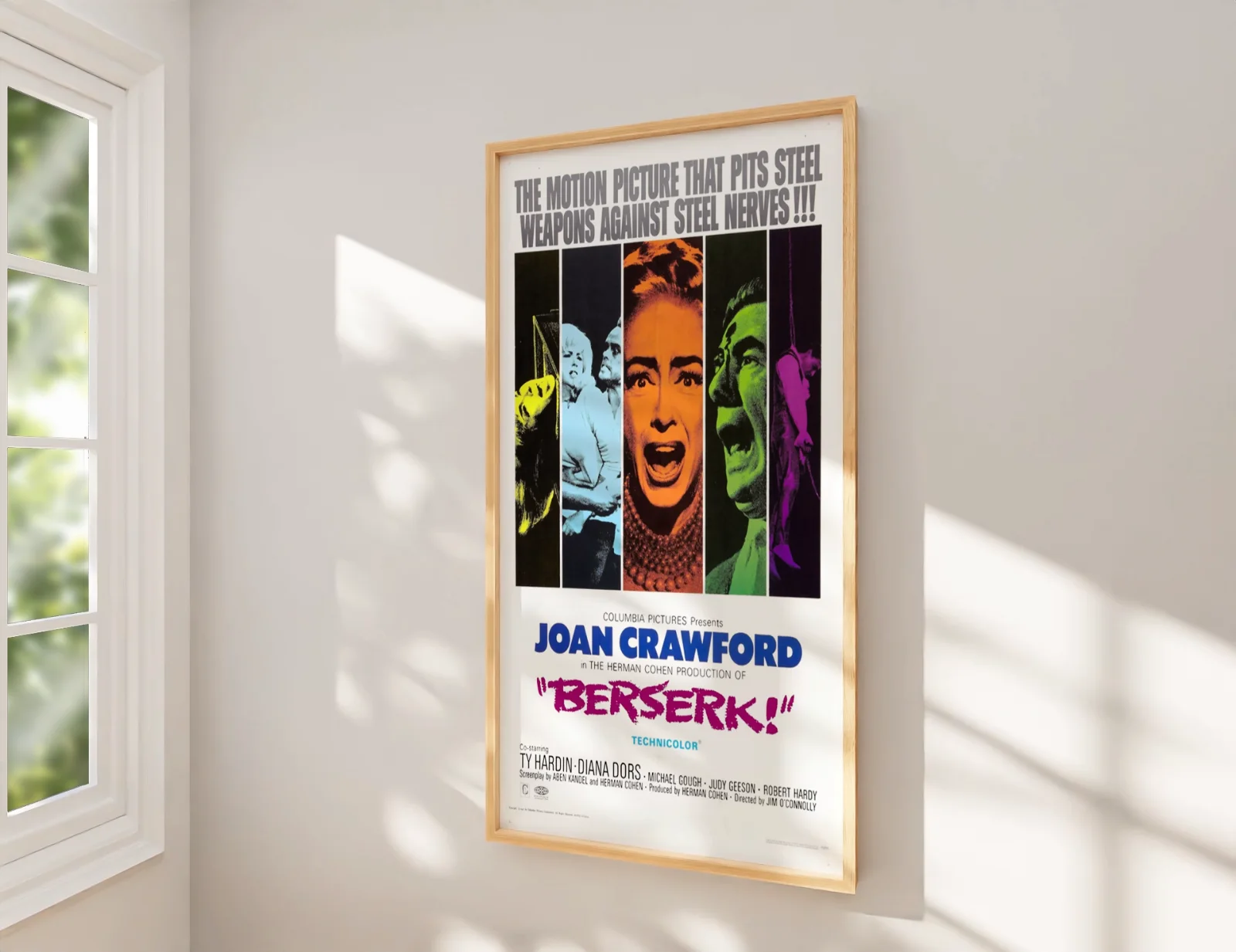 Berserk! - 1967 British Horror / Mystery Restored 27.2" x 41" US One Sheet, image 2