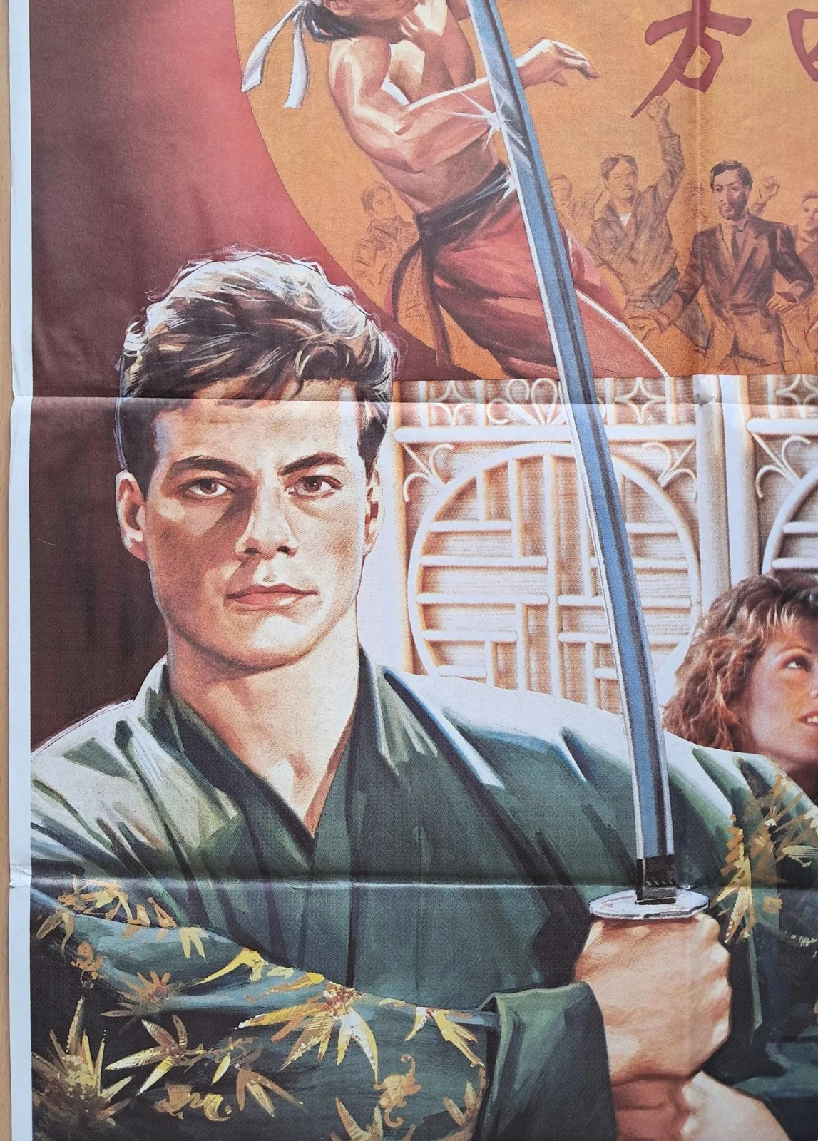 Bloodsport ORIGINAL Spanish '88 POSTER Jean Claude Van Damme Jano kickboxing art, изображение 2