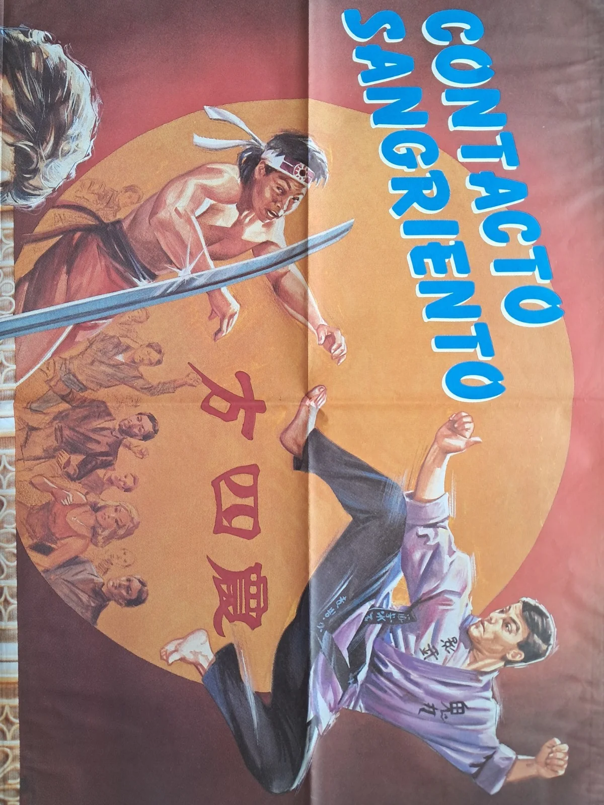 Bloodsport ORIGINAL Spanish '88 POSTER Jean Claude Van Damme Jano kickboxing art, изображение 5