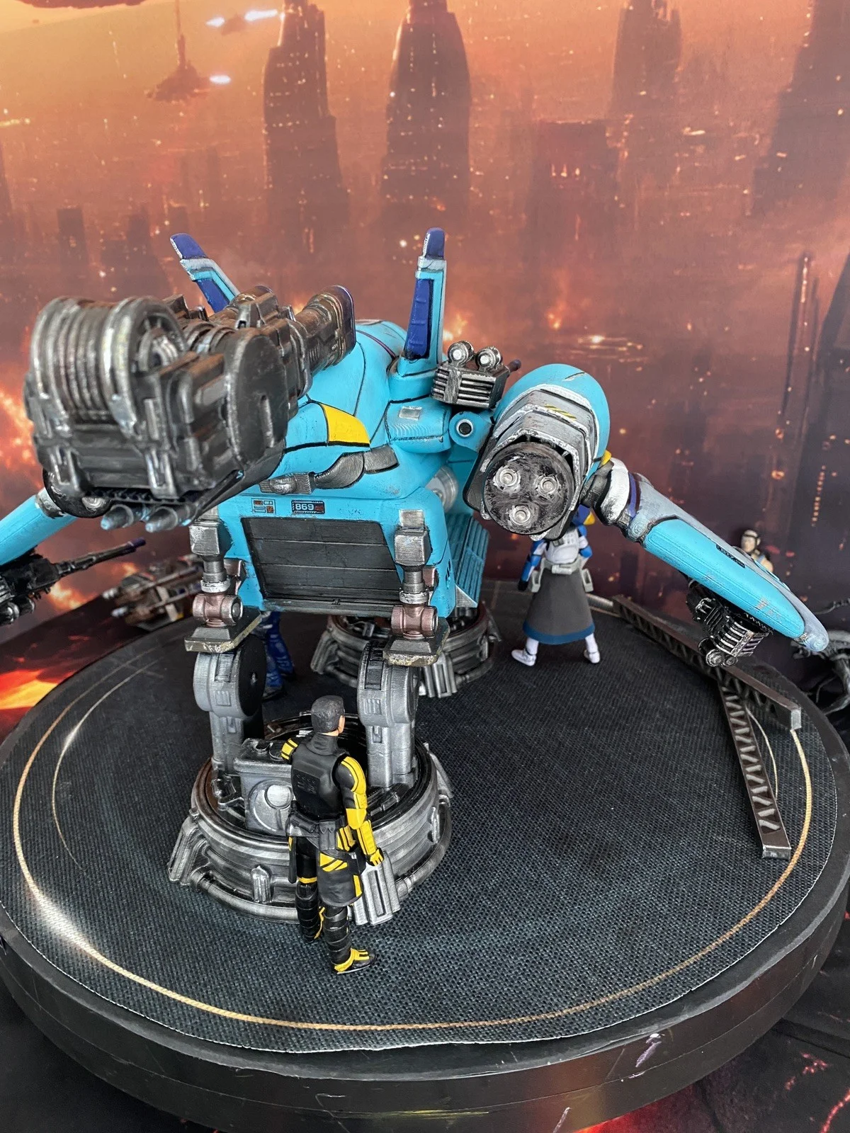 Tyrell Sector Interceptor K-410 | Custom Blade Runner Gunship vintage Diorama, image 5