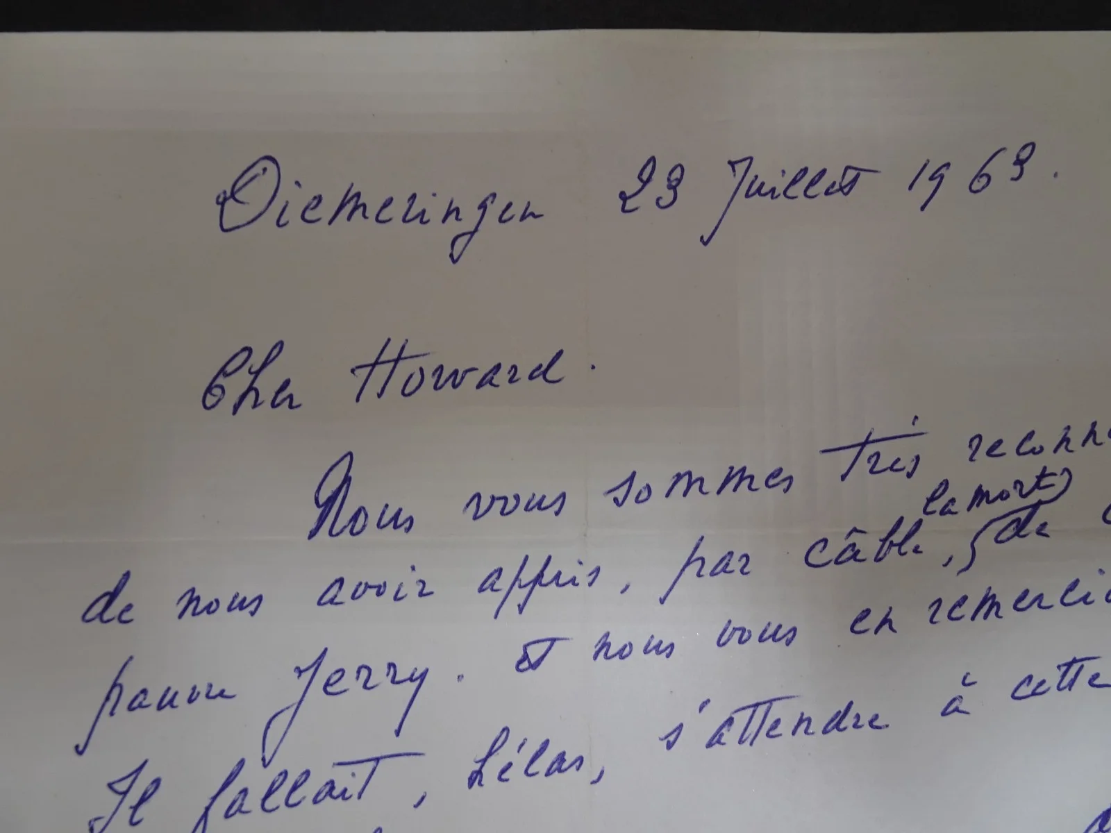 Paul Paray — Paul Paray French Conductor Autograph Letter to Symphony Manager Harrington, изображение 2