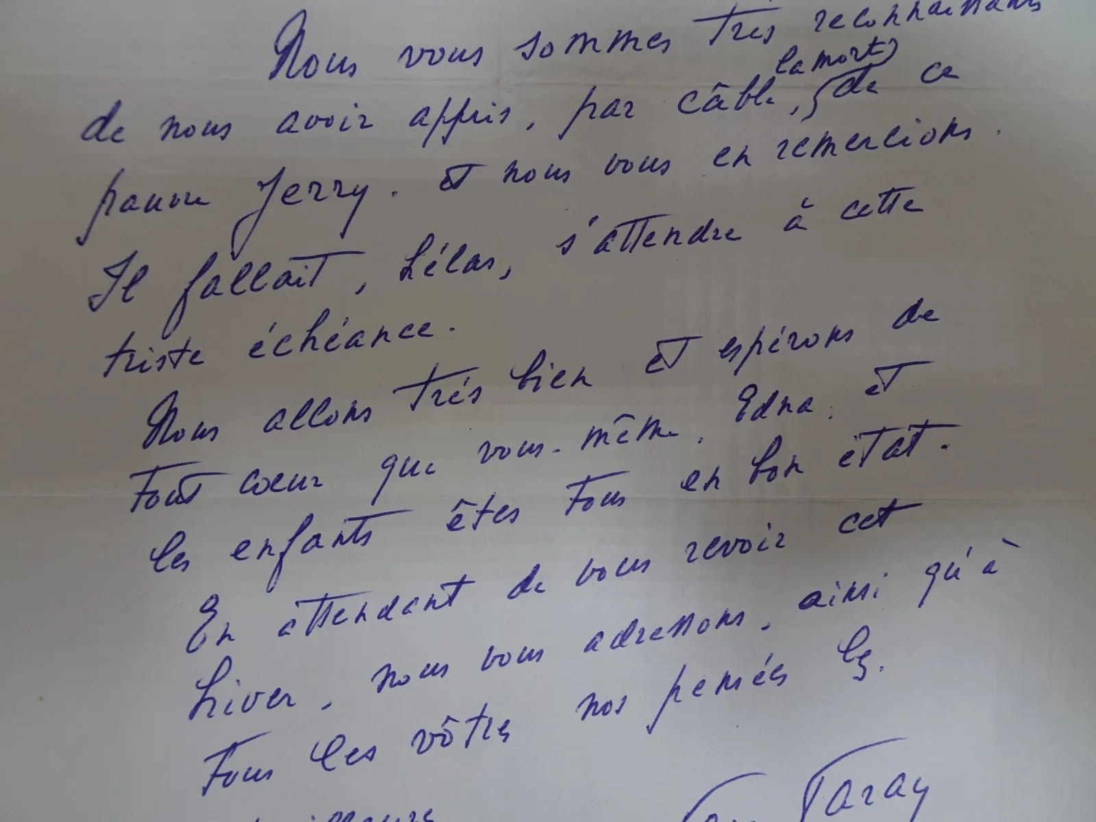 Paul Paray — Paul Paray French Conductor Autograph Letter to Symphony Manager Harrington, изображение 4