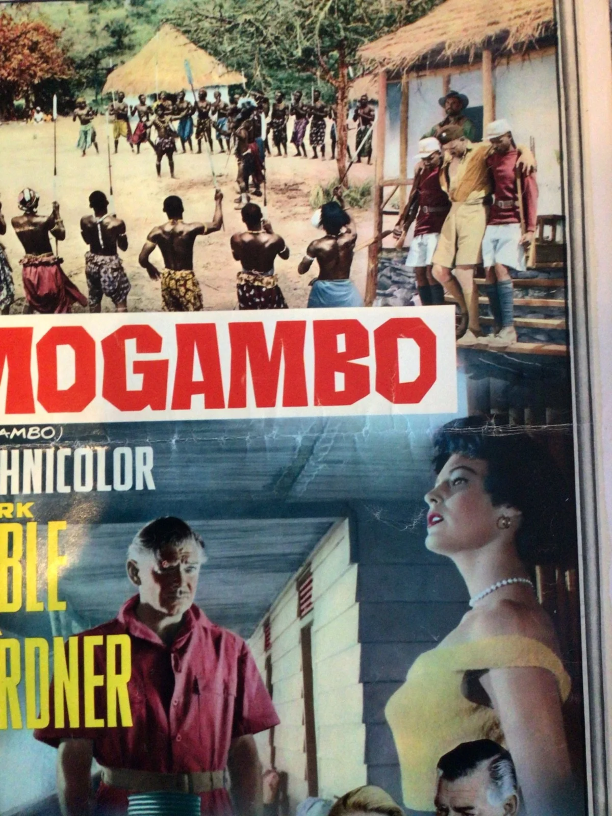 Grace Kelly Mogambo original Italian movie poster in Very Good condition, изображение 5