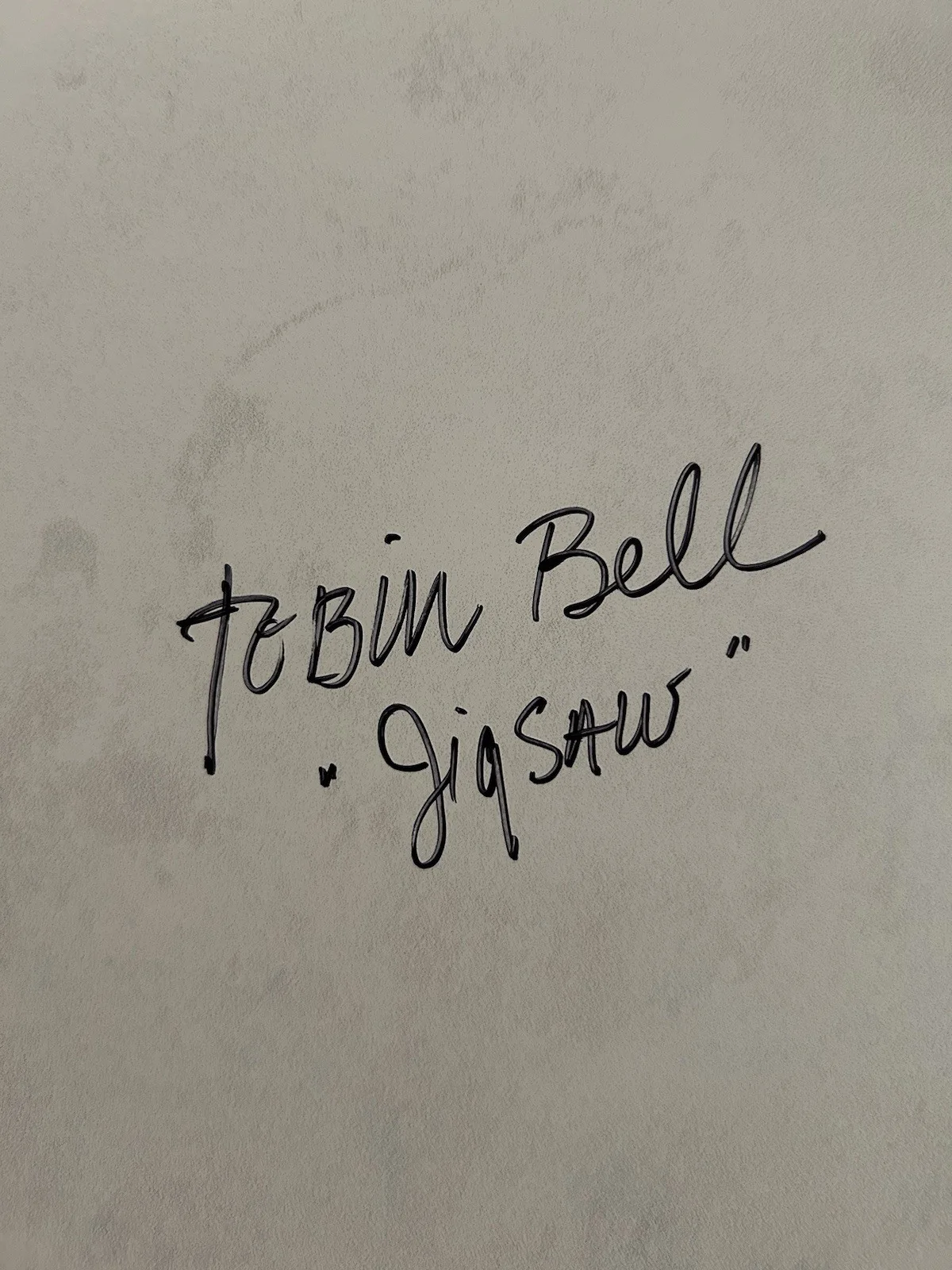 Tobin Bell — Jigsaw aka Tobin Bell Signed SAW 5 Movie Poster 27x40 JSA Certified COA, изображение 2