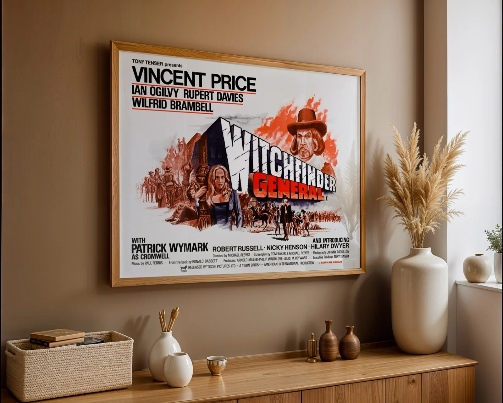 Witchfinder General - 1968 Horror / War Film Restored 30" x 40" UK Quad Poster, изображение 3