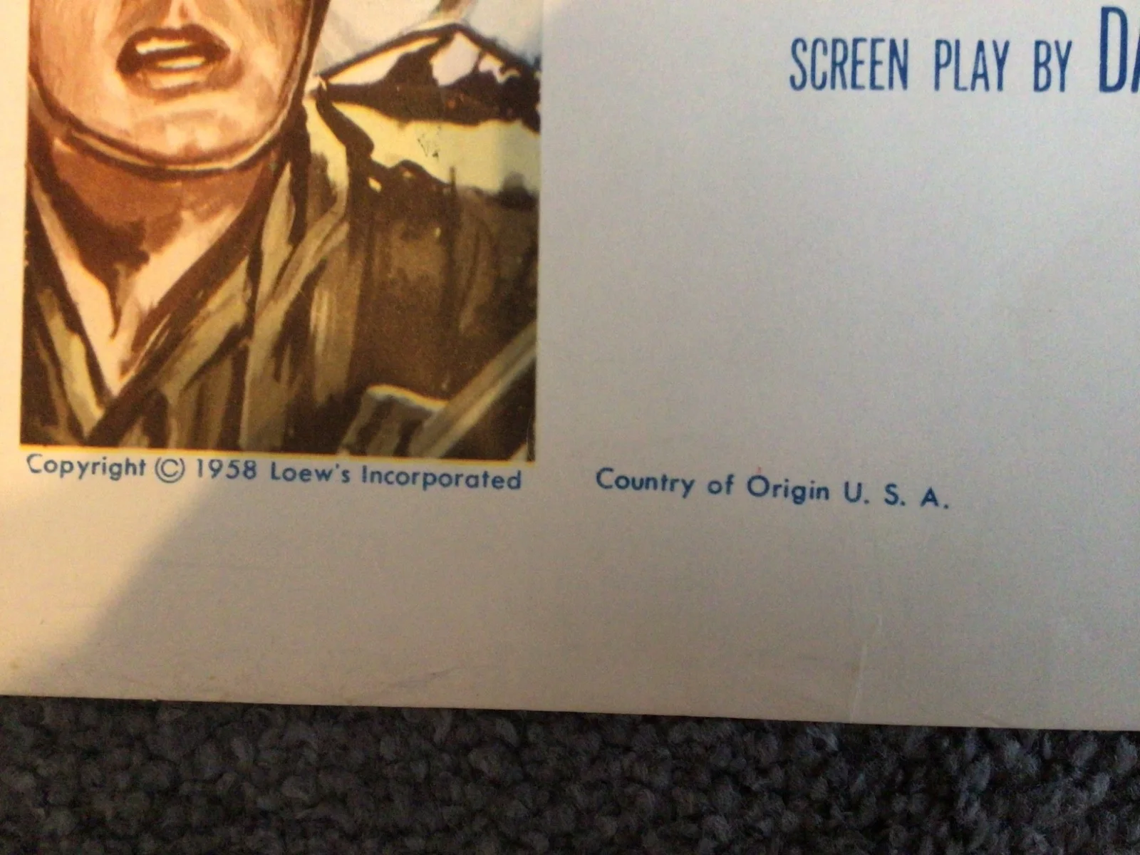 Dunkirk John Mills original Half sheet movie poster Very Good condition, изображение 3